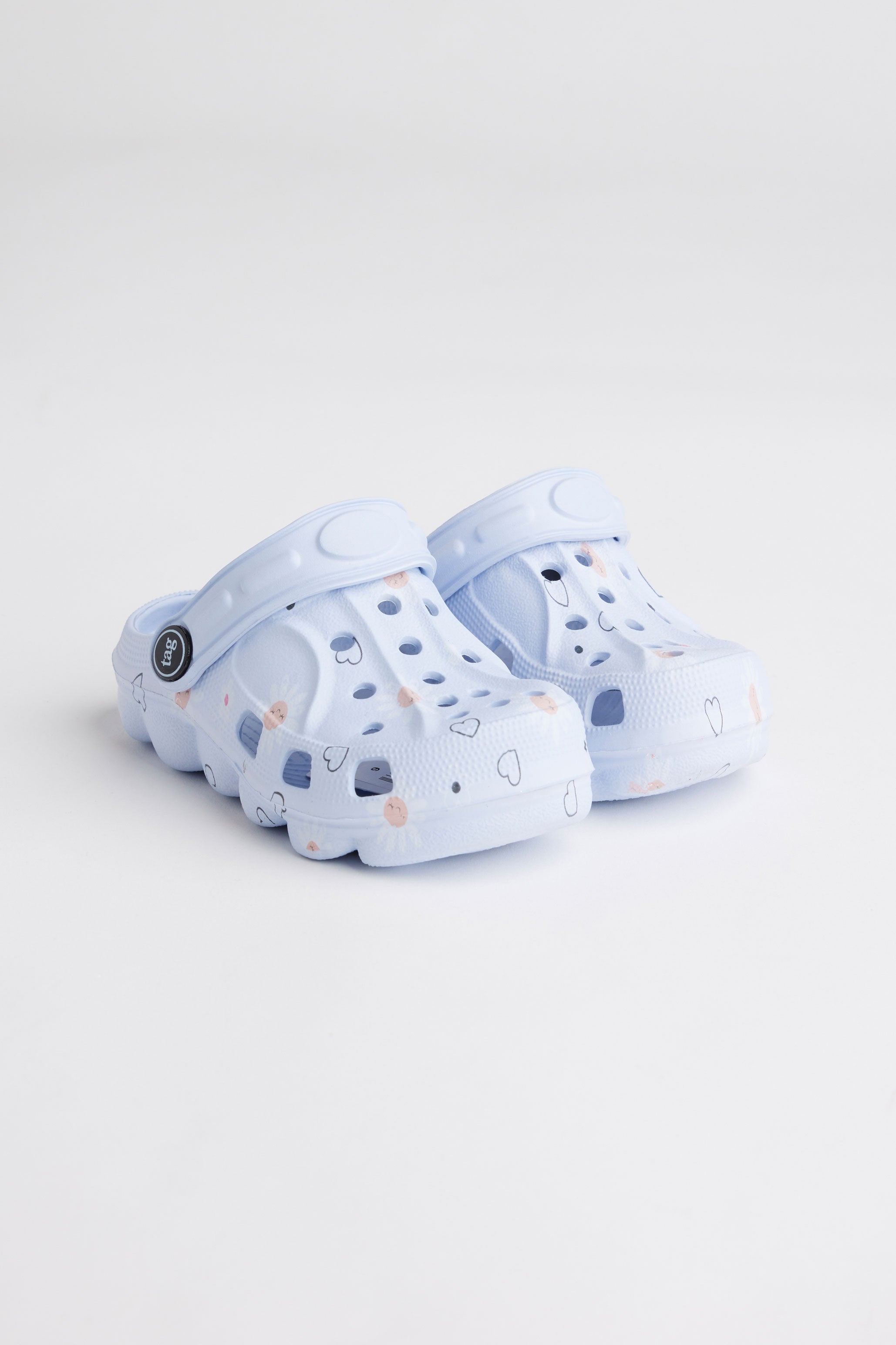 Mules perforées en Eva - Bébé fille && BLEU MULTI