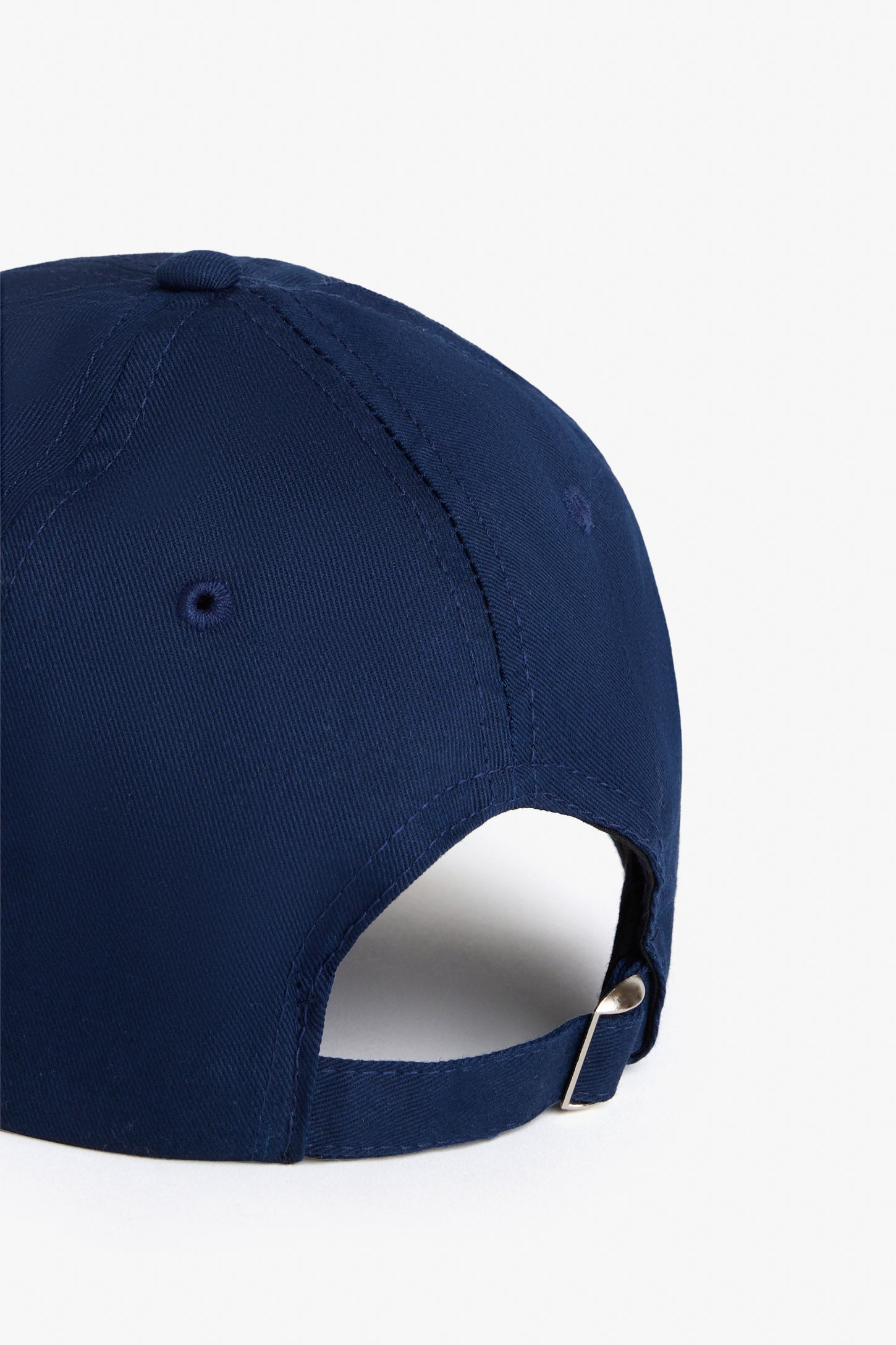 Casquette brodée en coton - Femme && BLEU MARINE