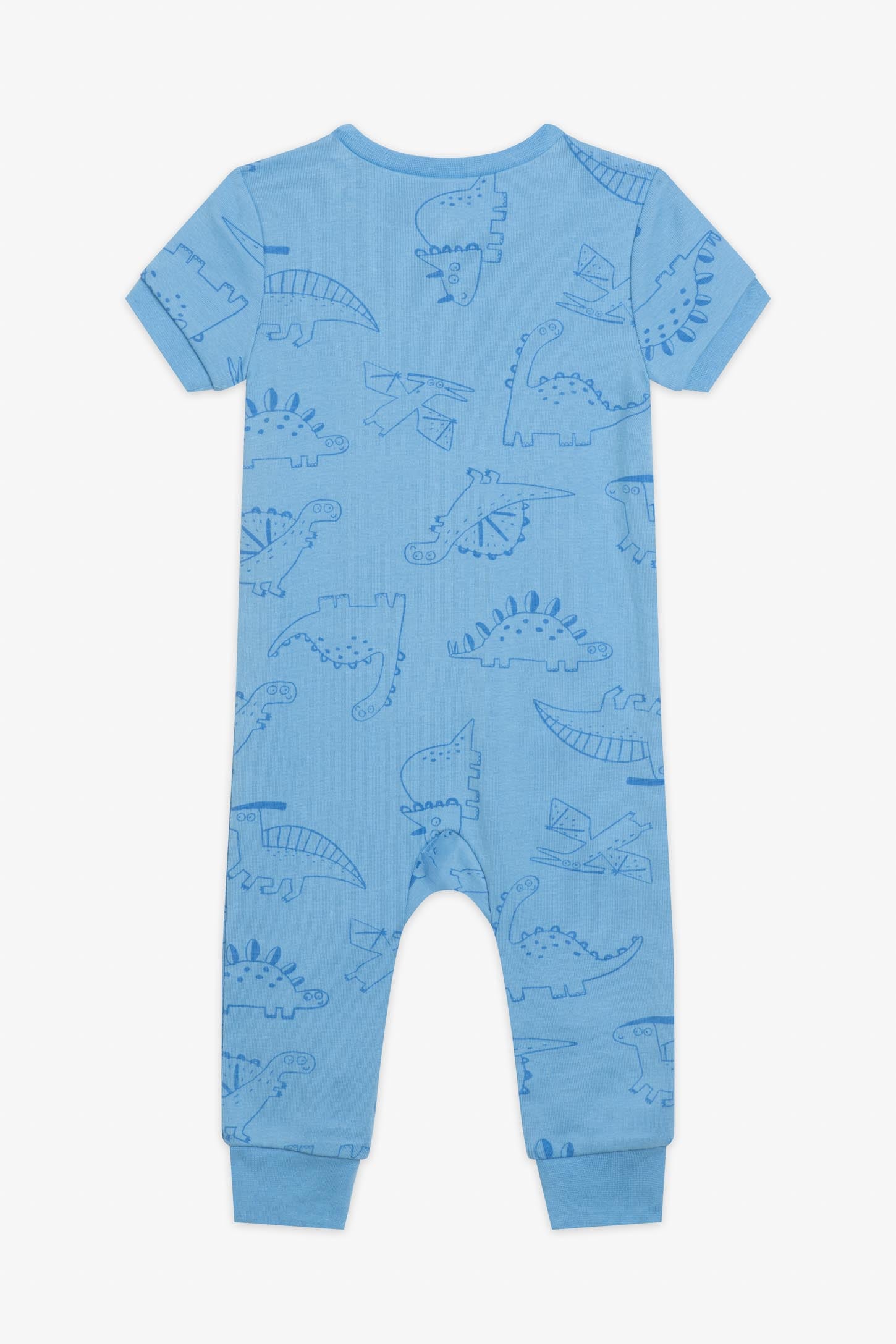 Pyjama 1-pièce manches courtes coton bio, 2/30$ - Bébé && BLEU