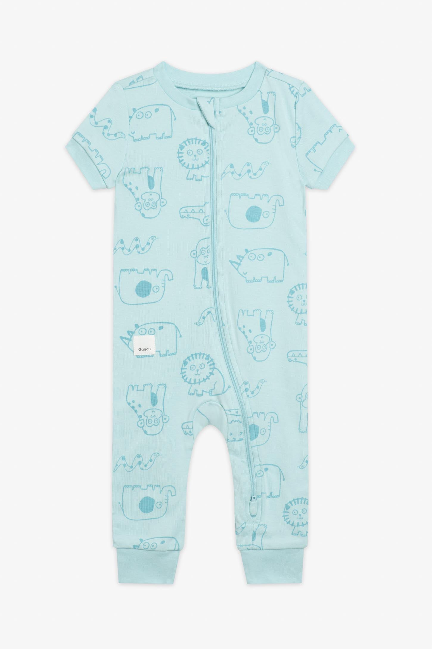 Pyjama 1-pièce manches courtes coton bio, 2/30$ - Bébé && AQUA