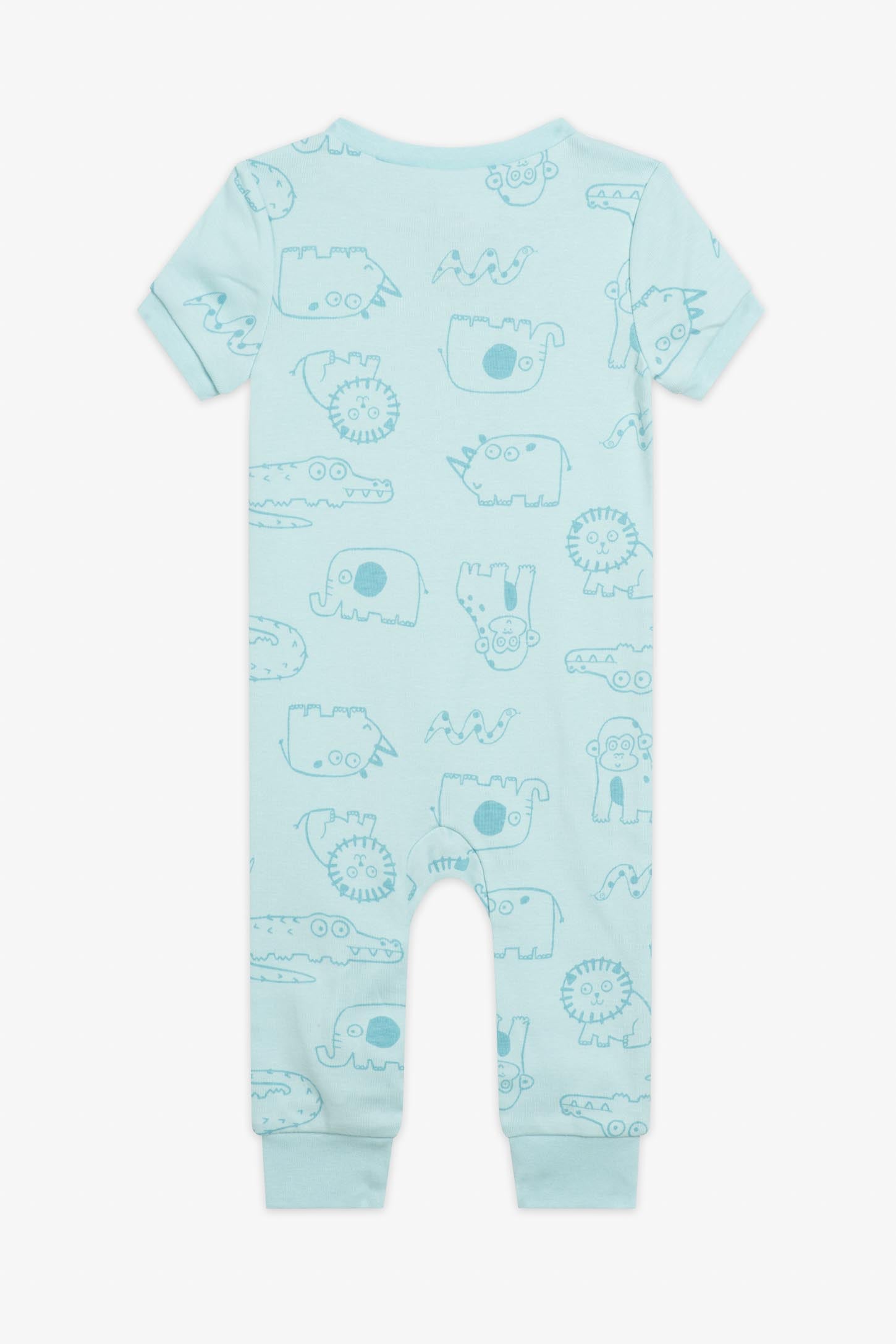 Pyjama 1-pièce manches courtes coton bio, 2/30$ - Bébé && AQUA