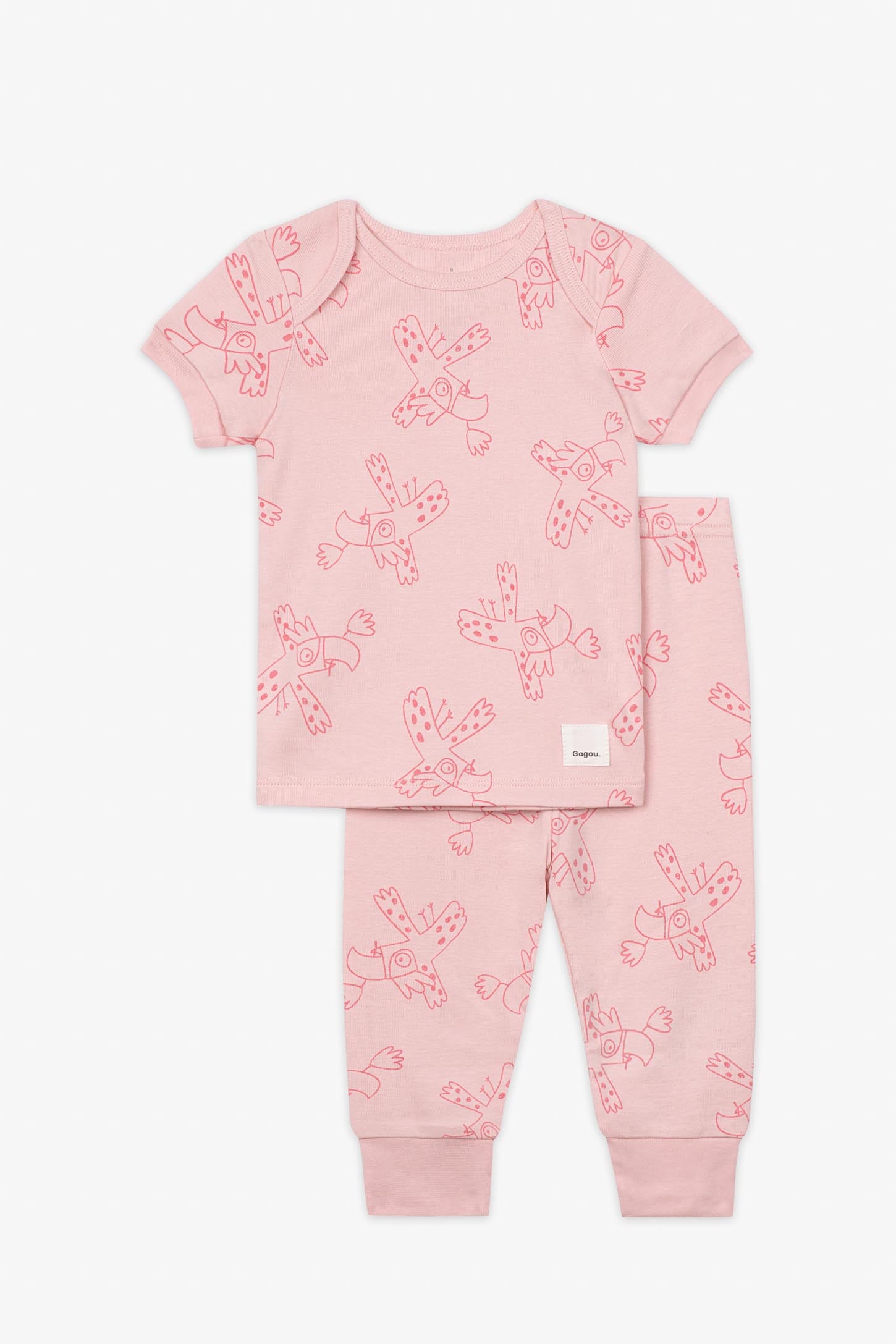Ensemble 2-pièces coton bio, 2/30$ - Bébé garçon && ROSE PALE