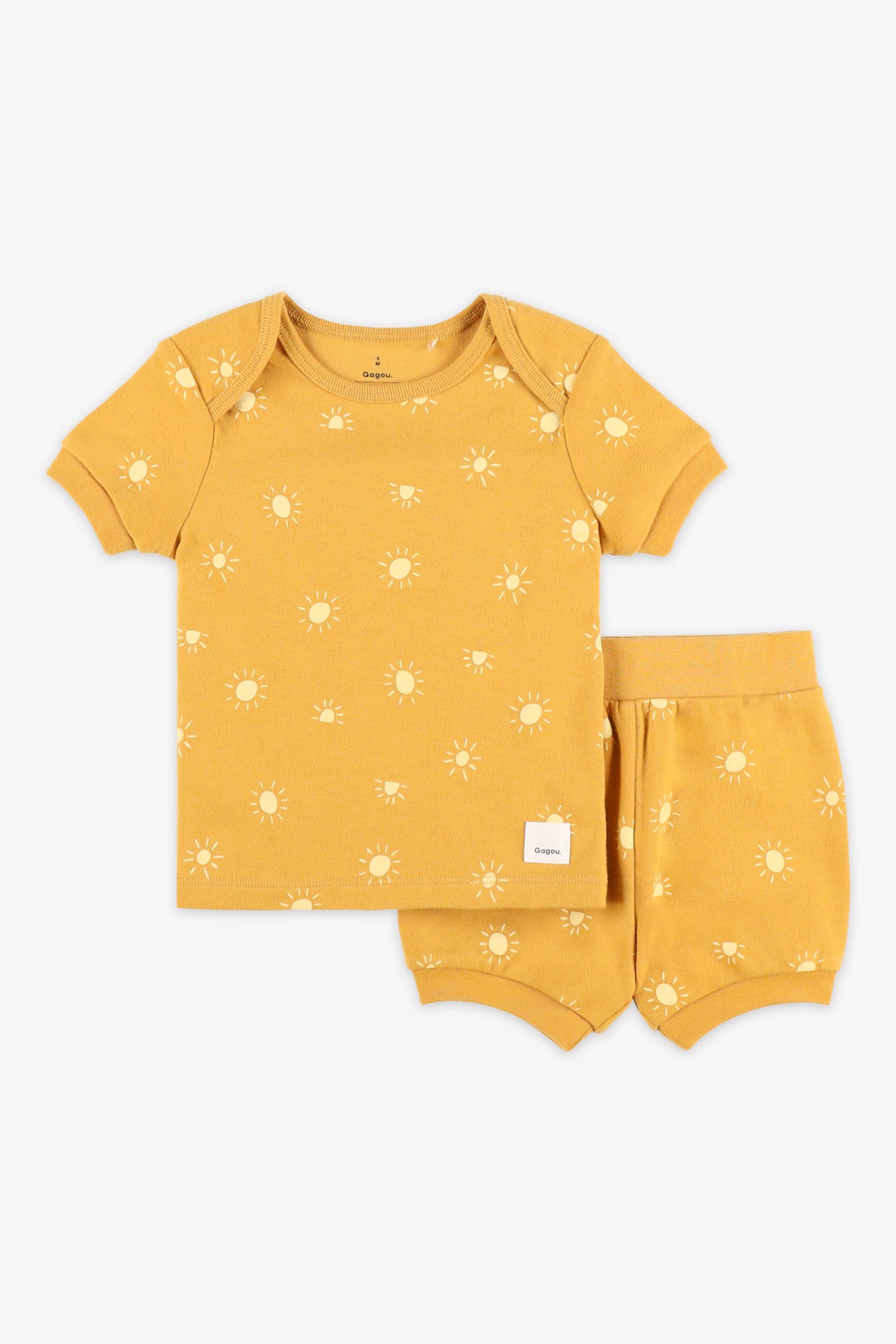 Ensemble 2-pièces coton bio, 2/30$ - Bébé garçon && JAUNE