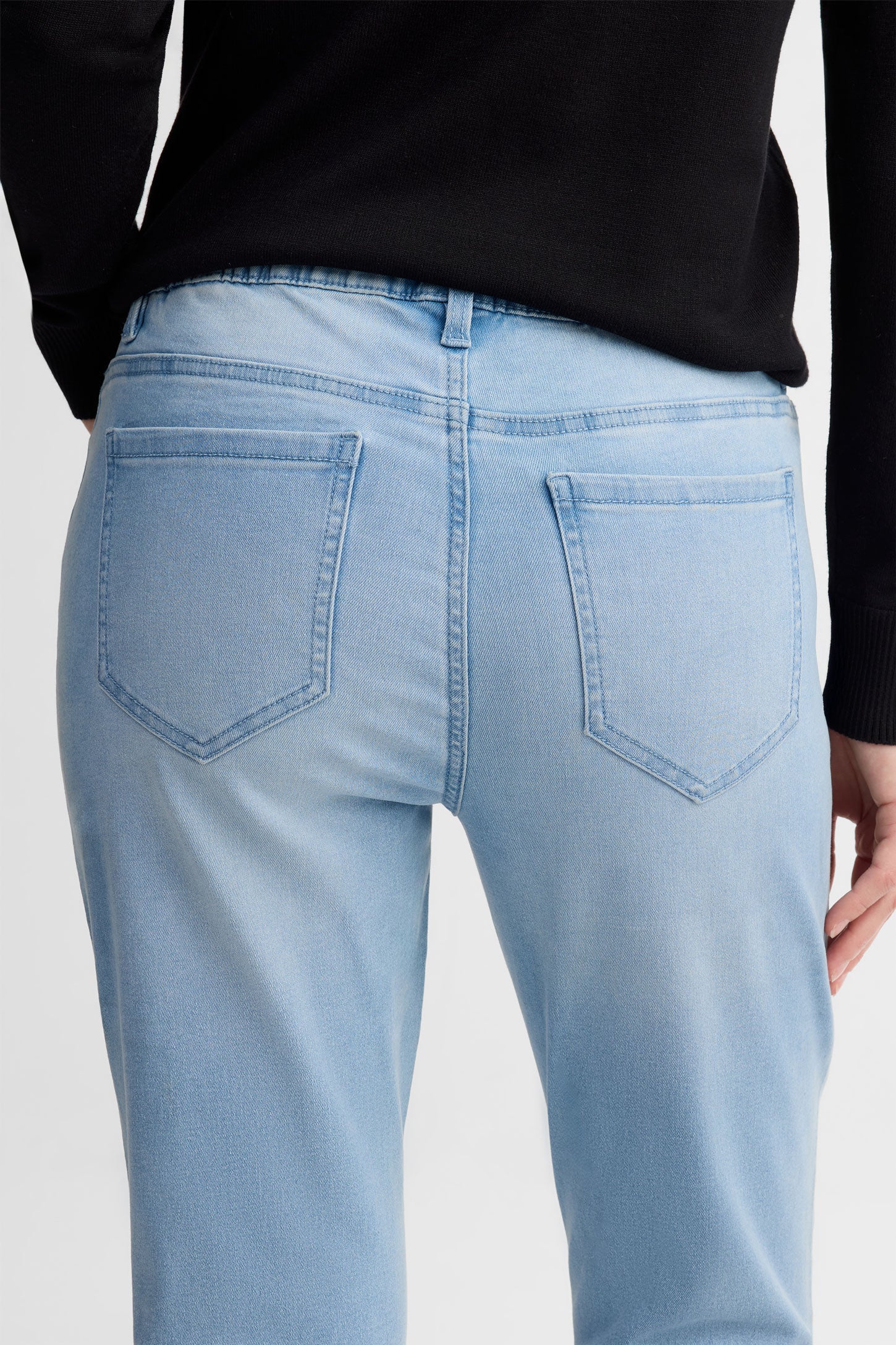 Jeans coupe jogger - Femme && DENIM PALE