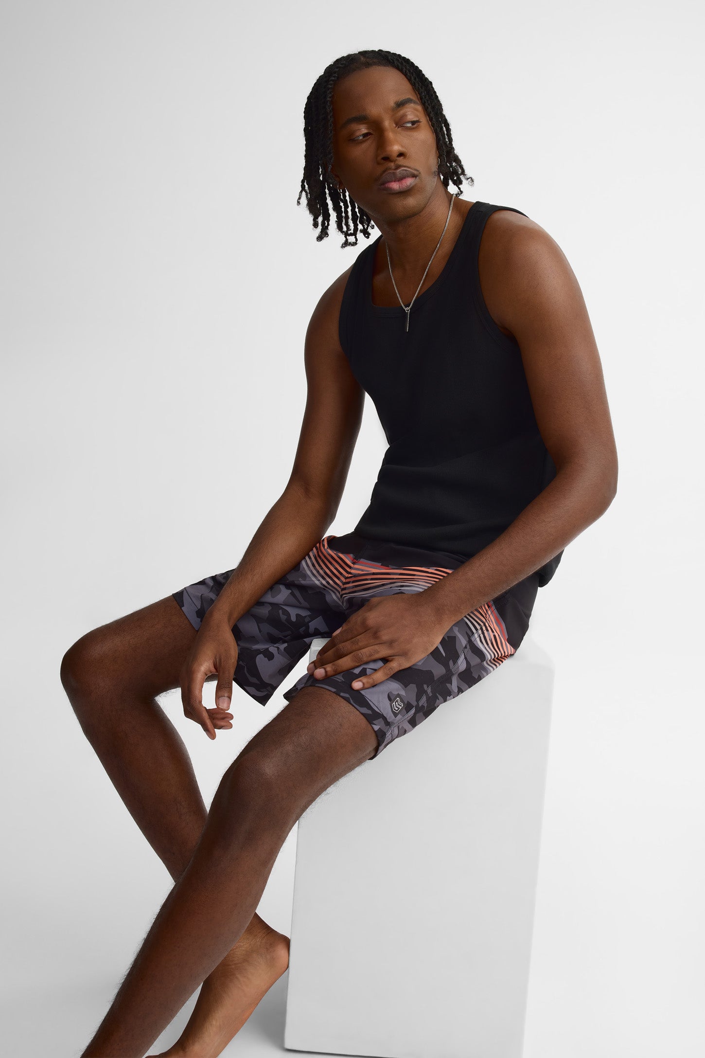 Short maillot de bain - Homme && NOIR/MULTI