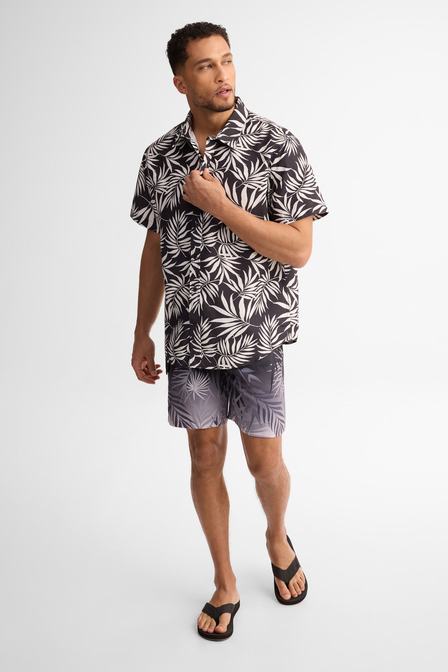 Short maillot de bain - Homme && GRIS MULTI