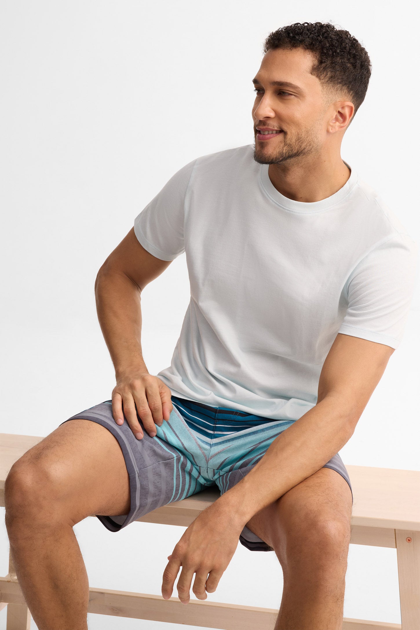 Short maillot de bain - Homme && TURQUOISE/MULTI