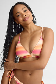 Haut de maillot licou imprimé - Femme && ROSE MULTI