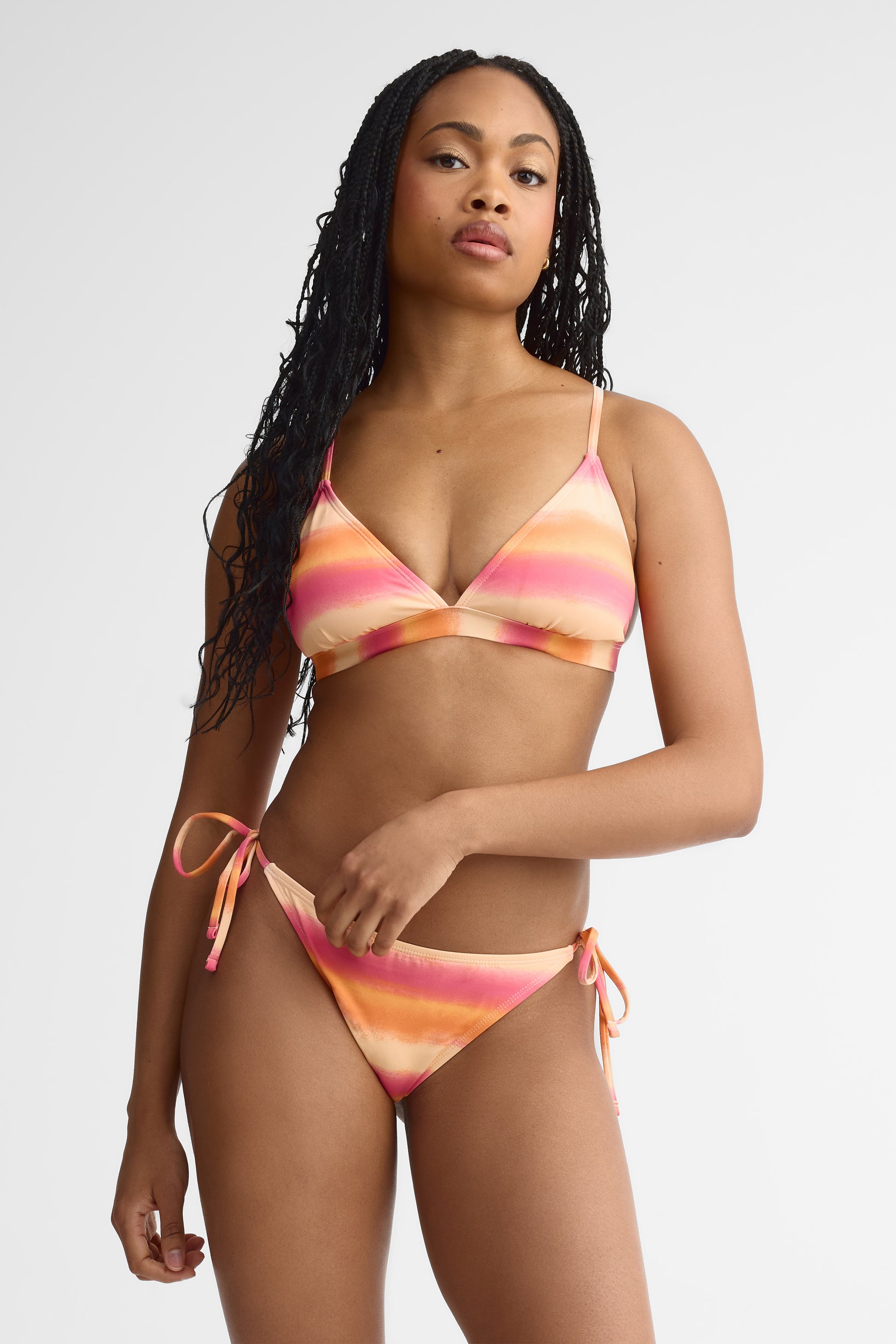Haut de maillot licou imprimé - Femme && ROSE MULTI