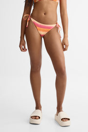Culotte maillot de bain à cordons - Femme && ROSE MULTI