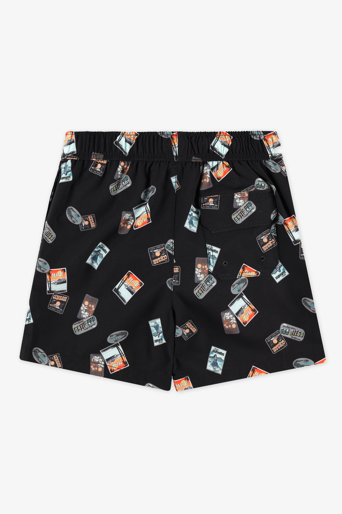 Short maillot de bain - Ado garçon && NOIR/MULTI