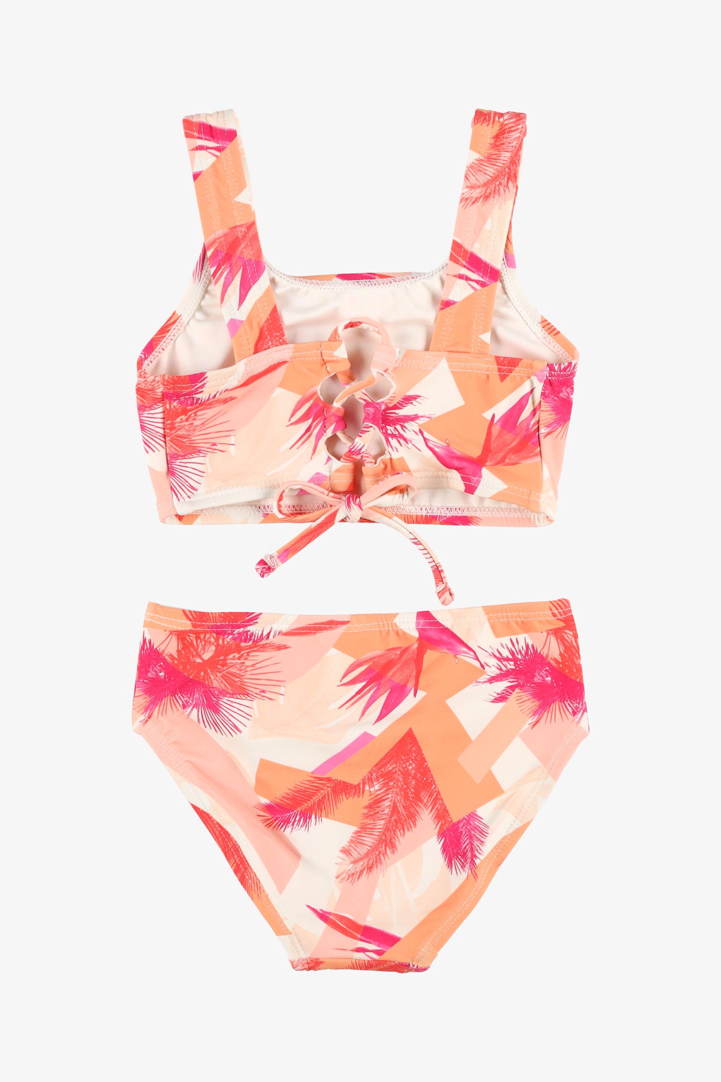 Maillot de bain 2-pièces UV 50 - Enfant fille && ORANGE MULTI