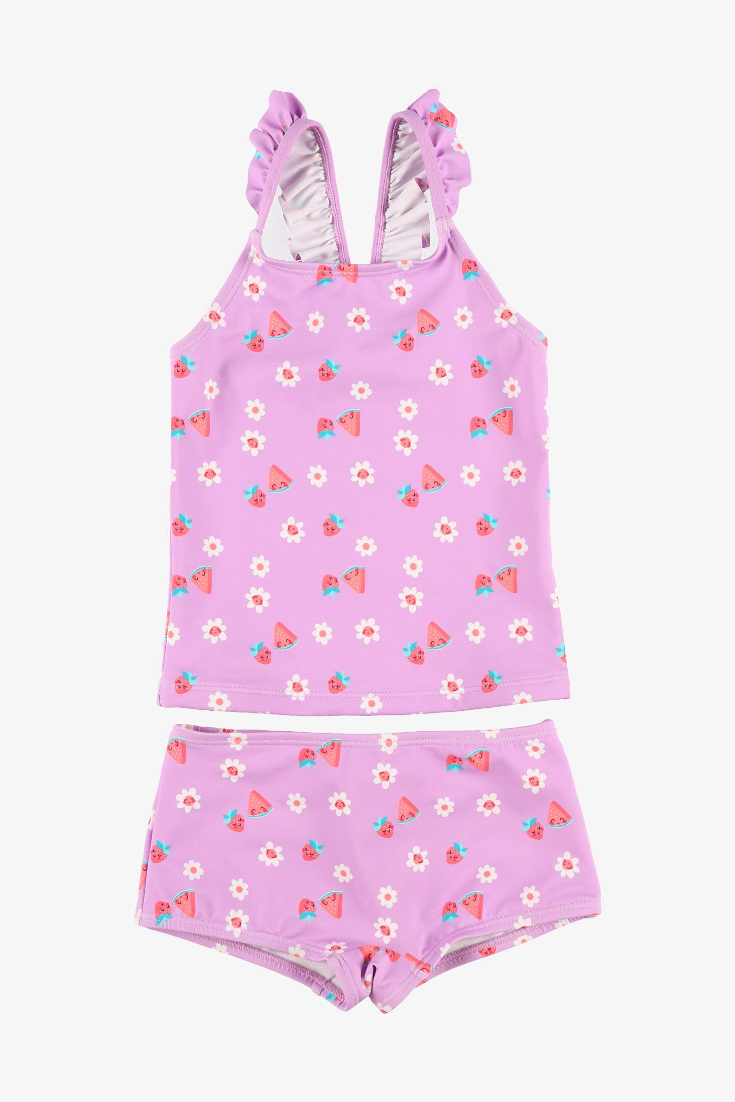 Ensemble maillot de bain 2 pièces tankini - Enfant fille && ROSE MULTI