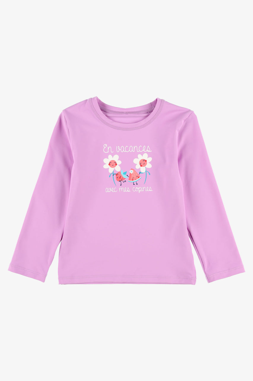 Rashguard swimsuit, 2T-3T Baby girl