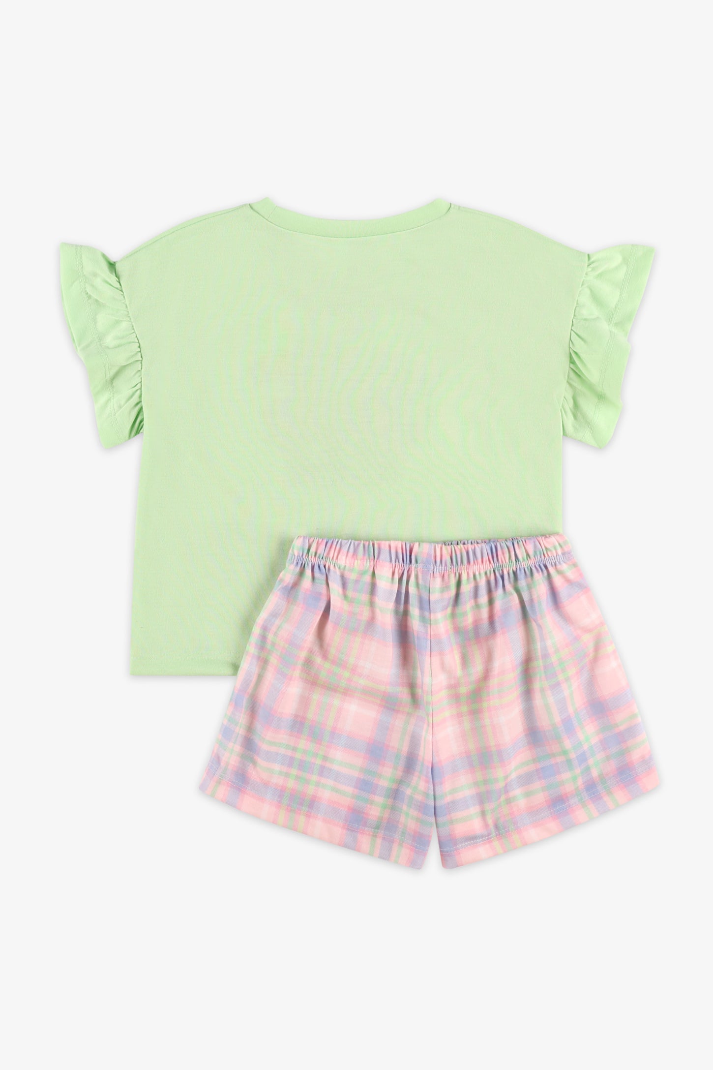 Pyjama 2-pièces imprimé, 2/35$ - Enfant fille && VERT