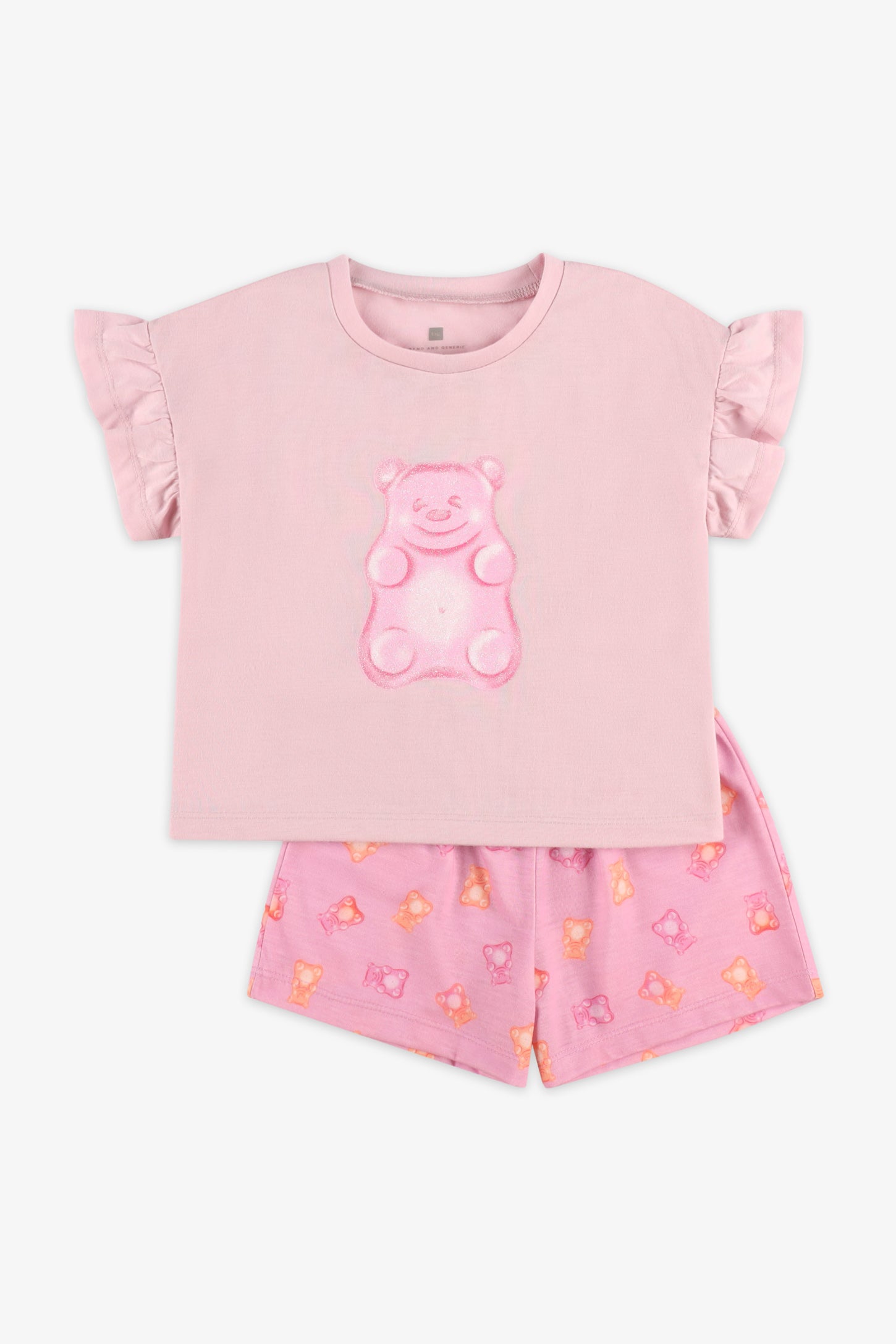 Pyjama 2-pièces imprimé, 2/35$ - Enfant fille && ROSE