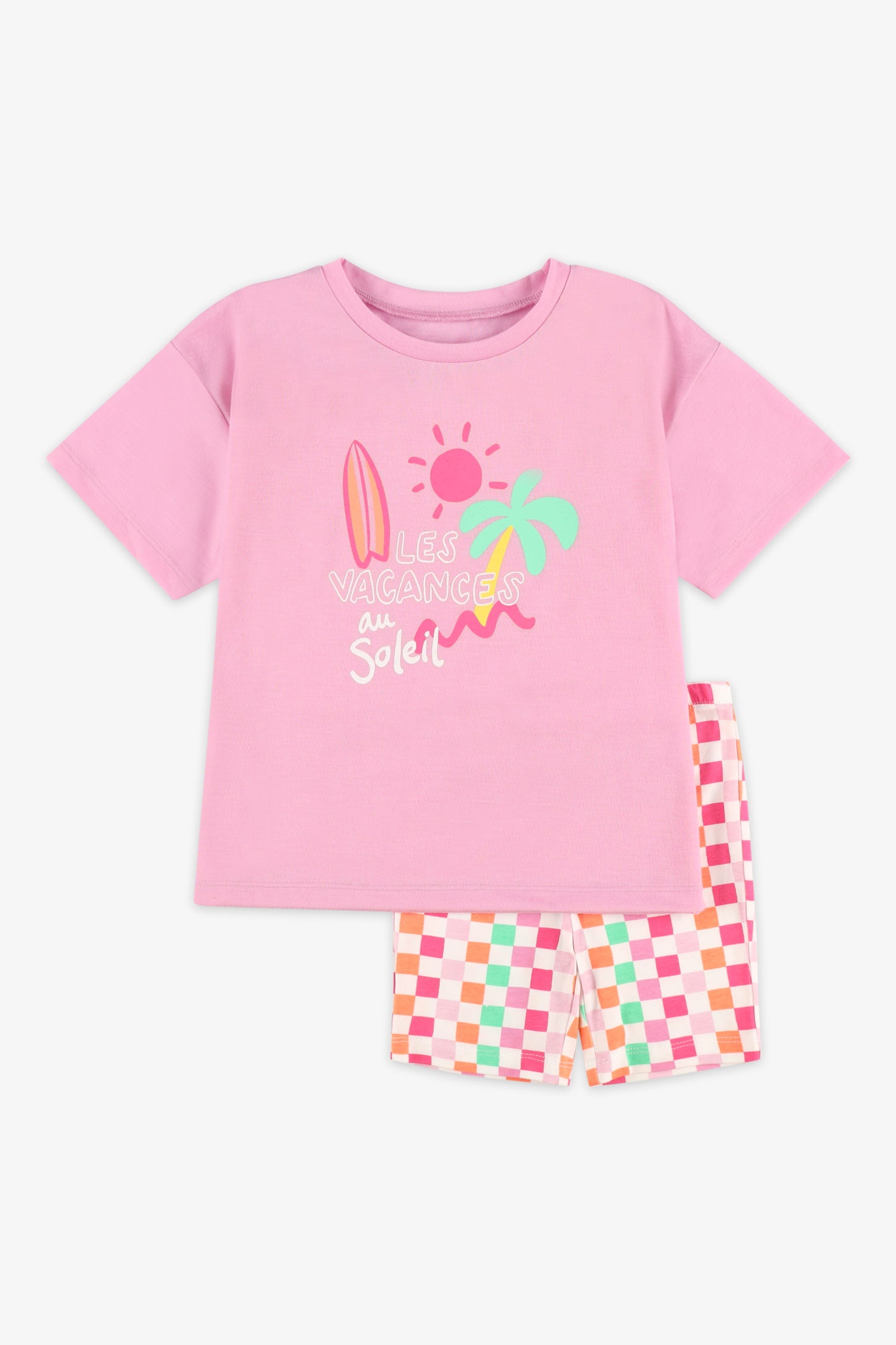 Pyjama 2-pièces coton, 2/35$ - Enfant fille && LAVANDE