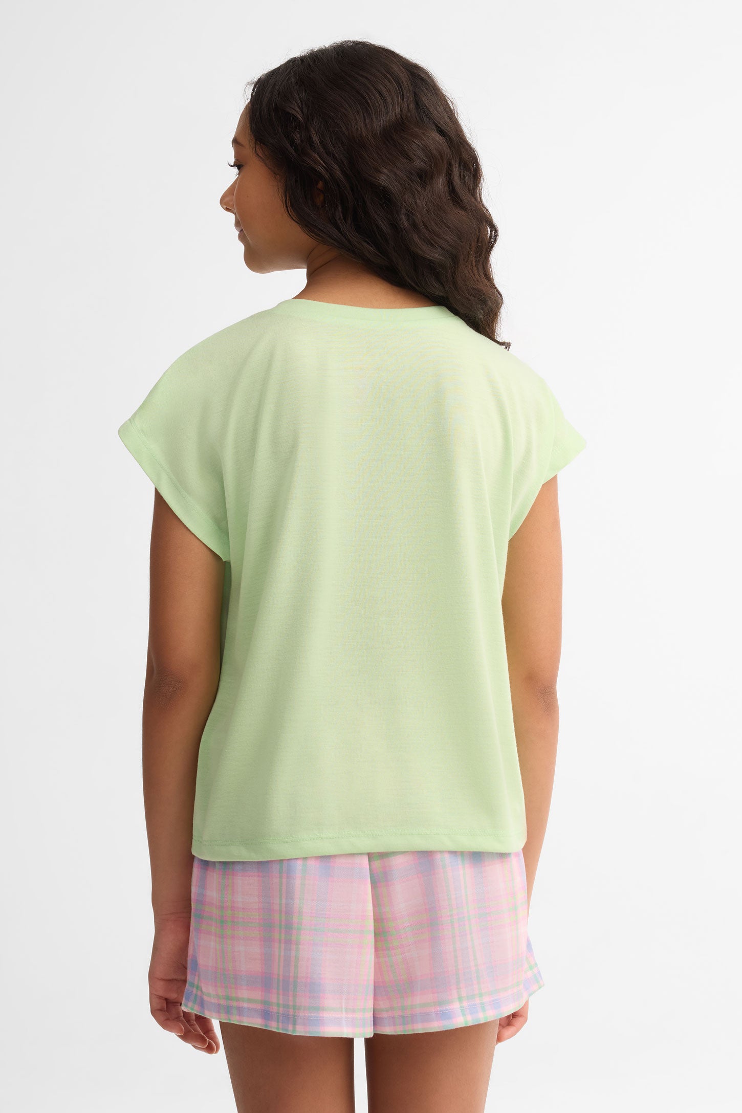 Pyjama 2-pièces imprimé, 2/40$ - Ado fille && VERT