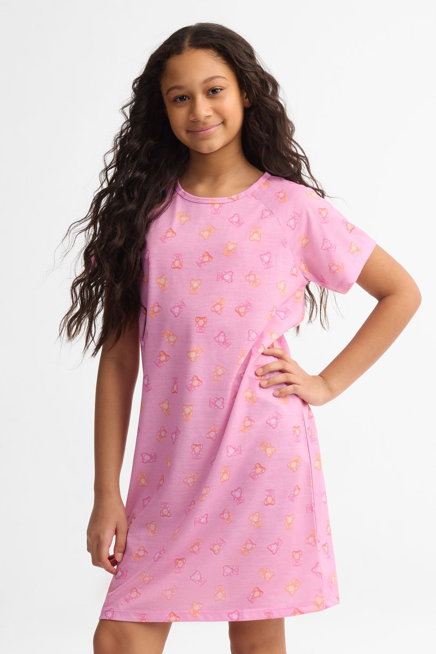 Robe de nuit imprimée - Ado fille && LAVANDE/MULTI