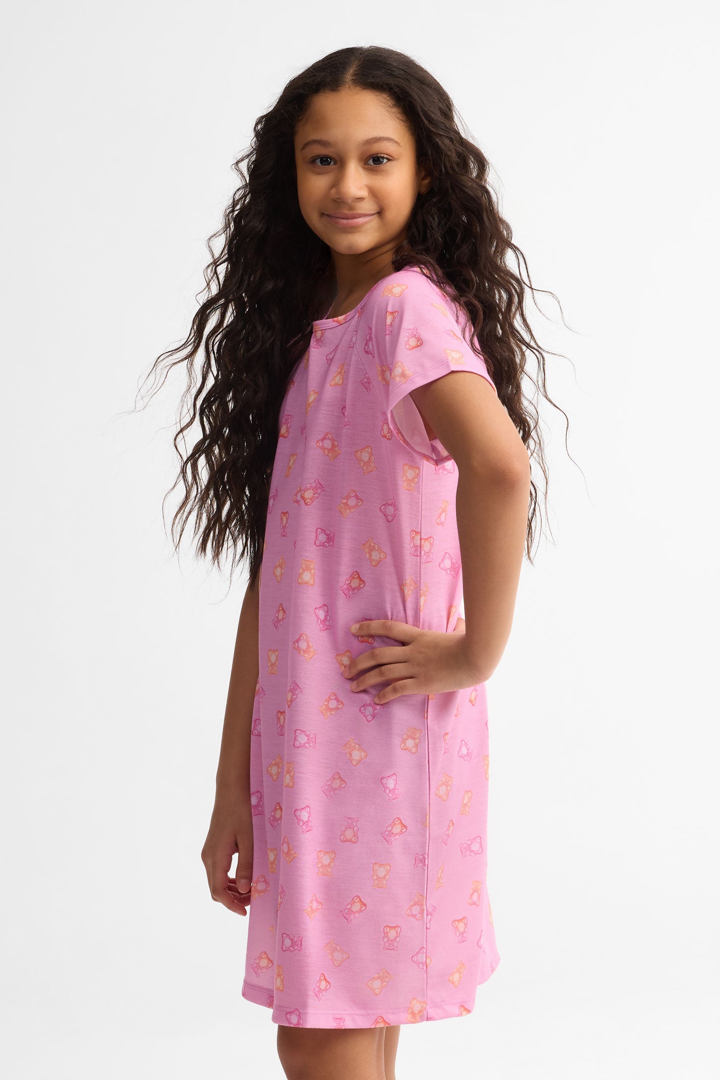 Robe de nuit imprimée - Ado fille && LAVANDE/MULTI
