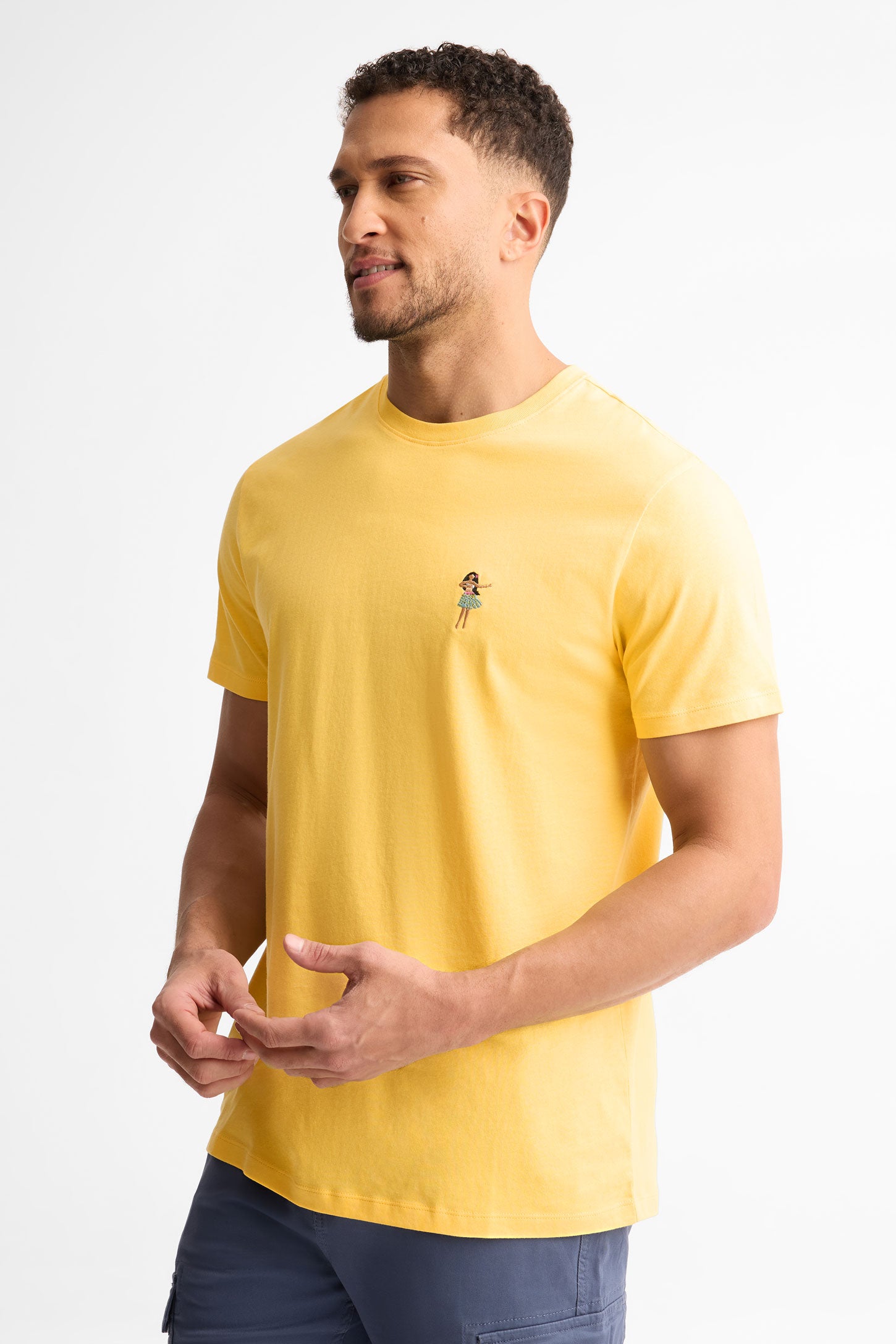 T-shirt pyjama coton, 2/40$ - Homme && JAUNE
