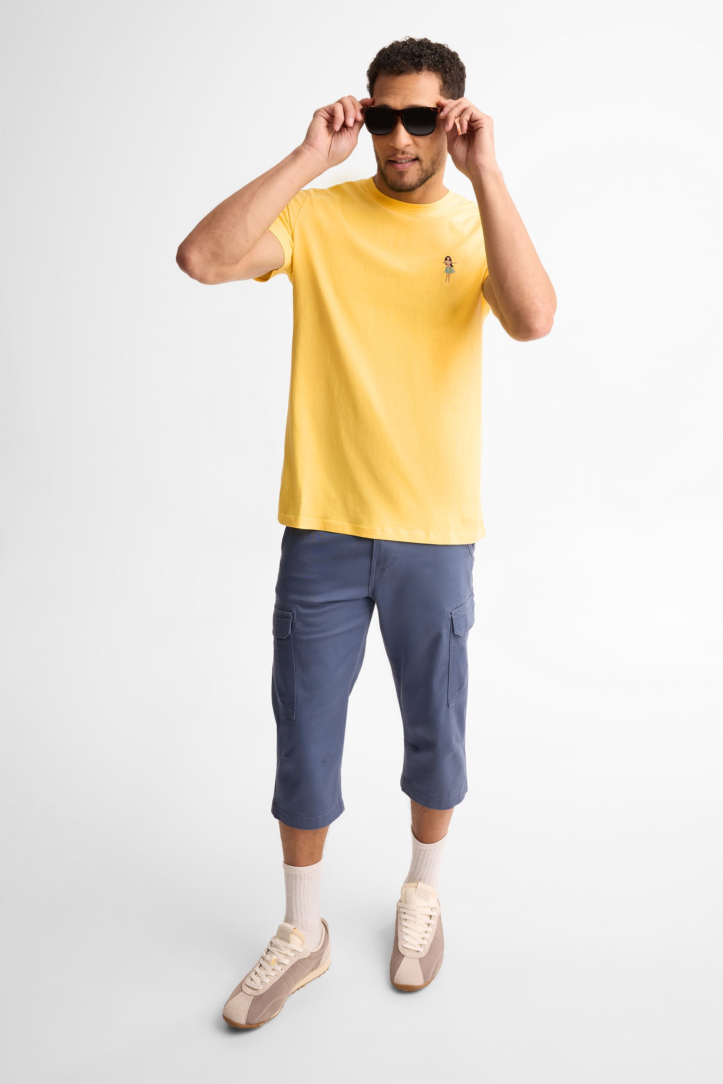 T-shirt pyjama coton, 2/40$ - Homme && JAUNE