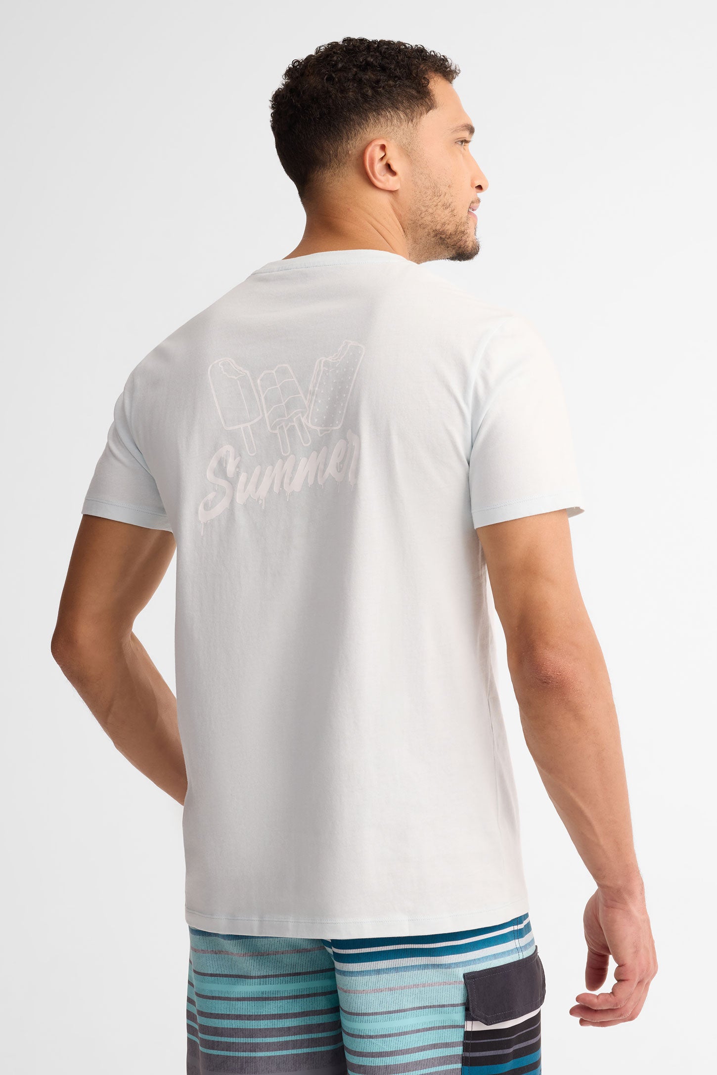 T-shirt pyjama coton, 2/40$ - Homme && BLEU