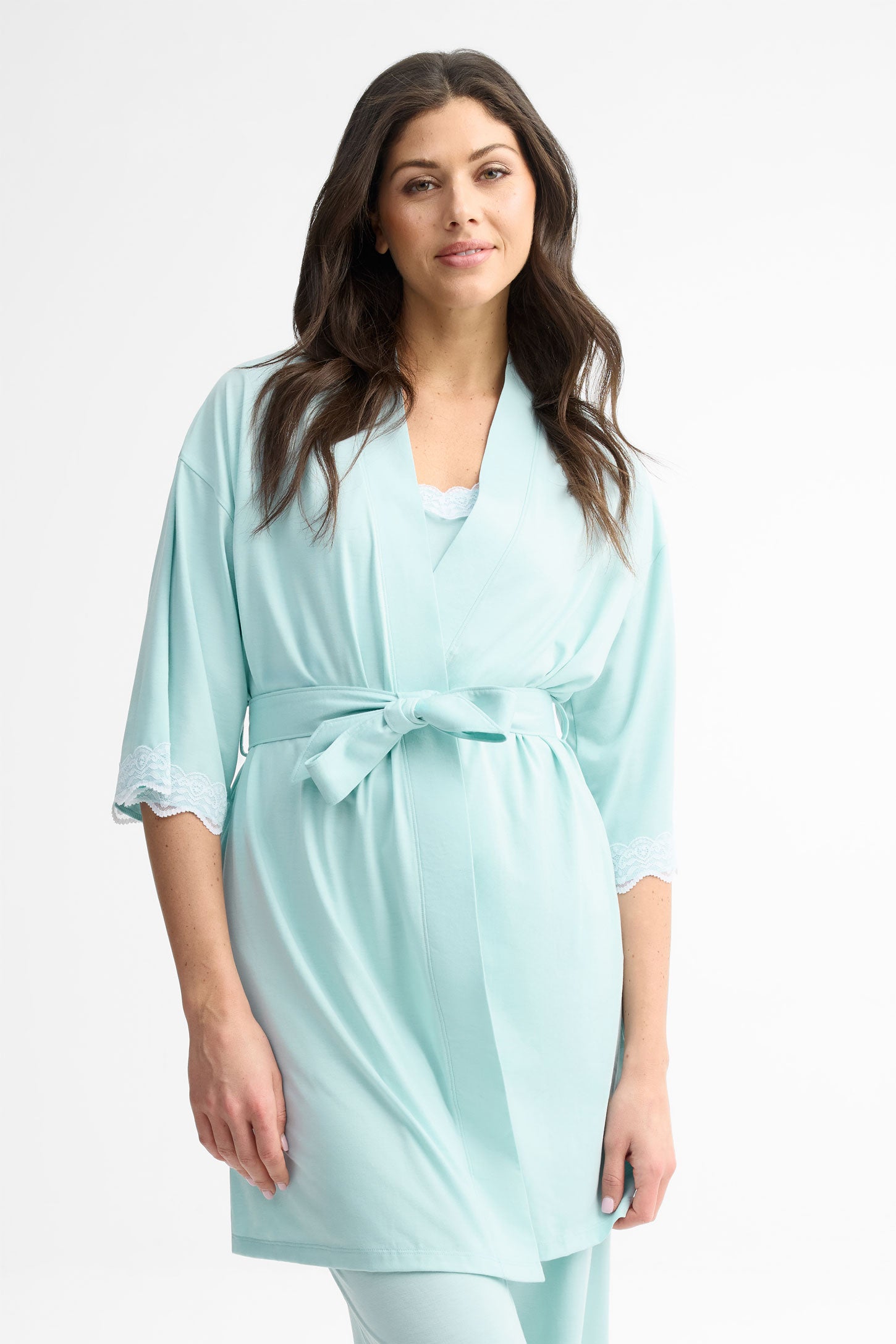 Robe de chambre kimono - Femme && BLEU