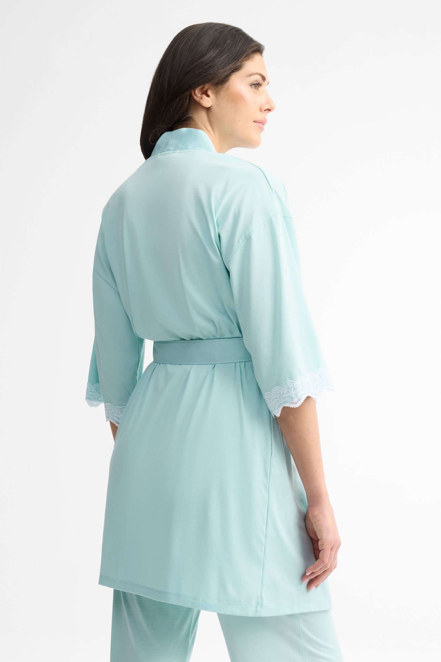 Robe de chambre kimono - Femme && BLEU