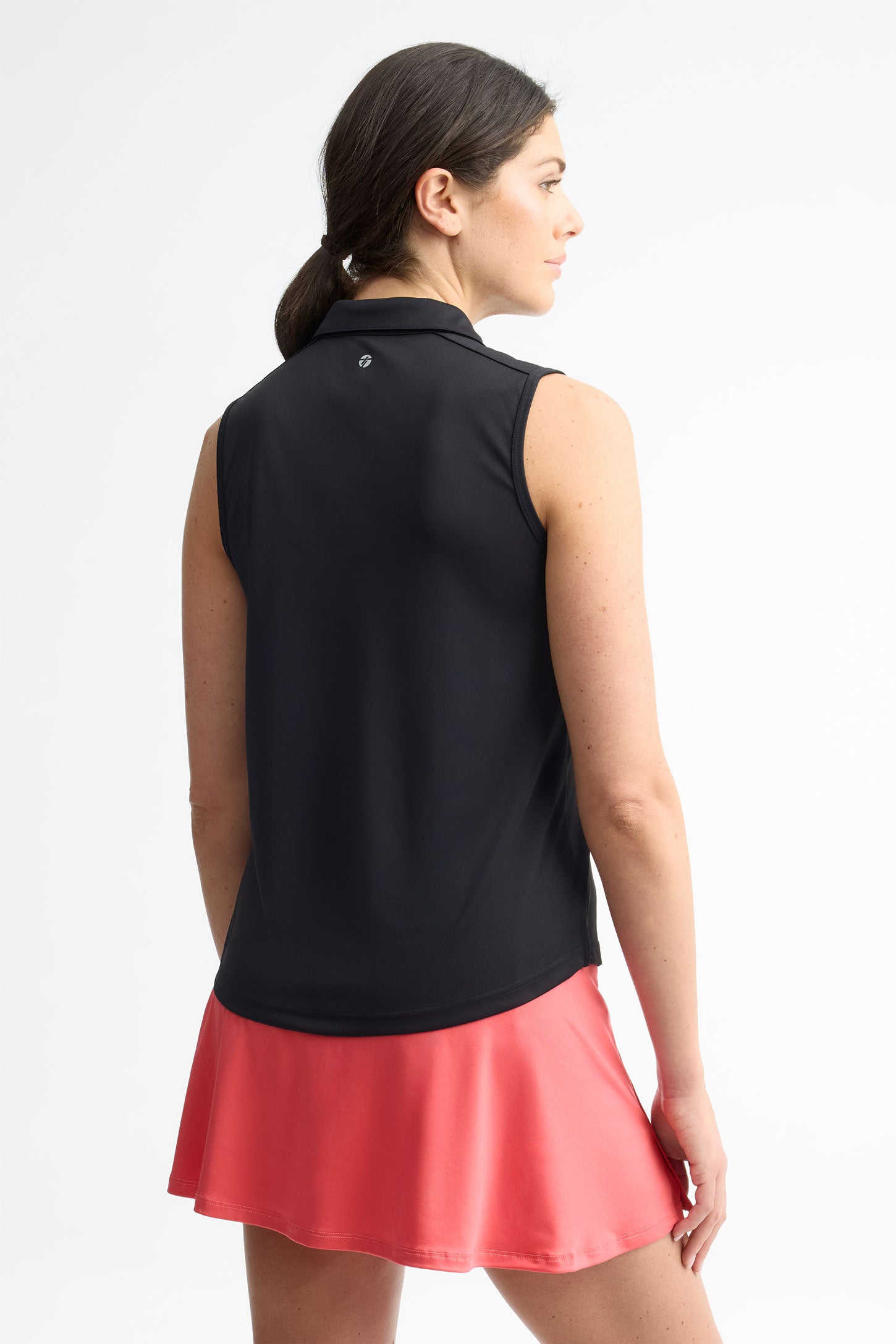 Polo sans manches athlétique - Femme && NOIR