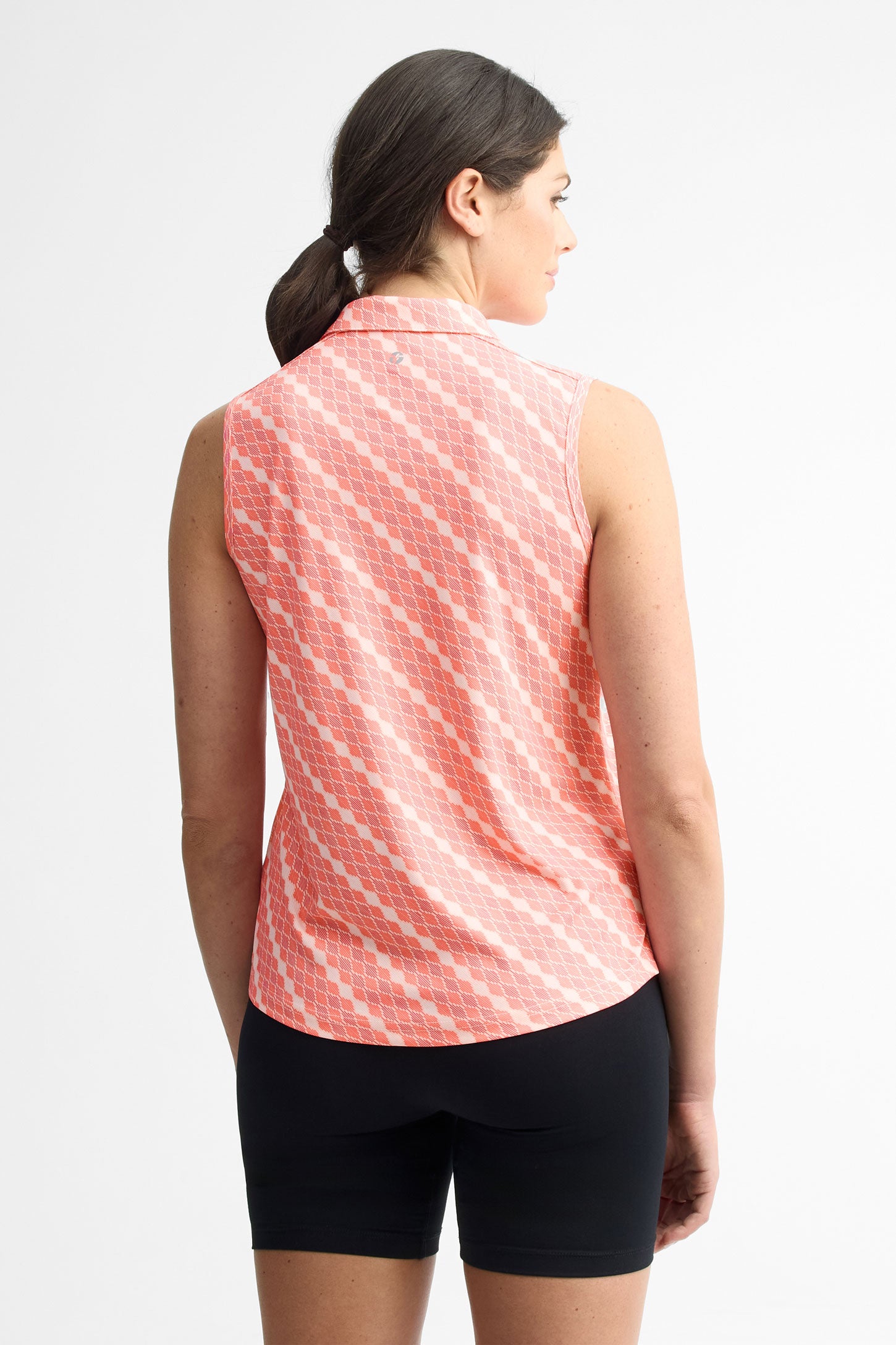 Polo sans manches athlétique - Femme && ROSE MULTI