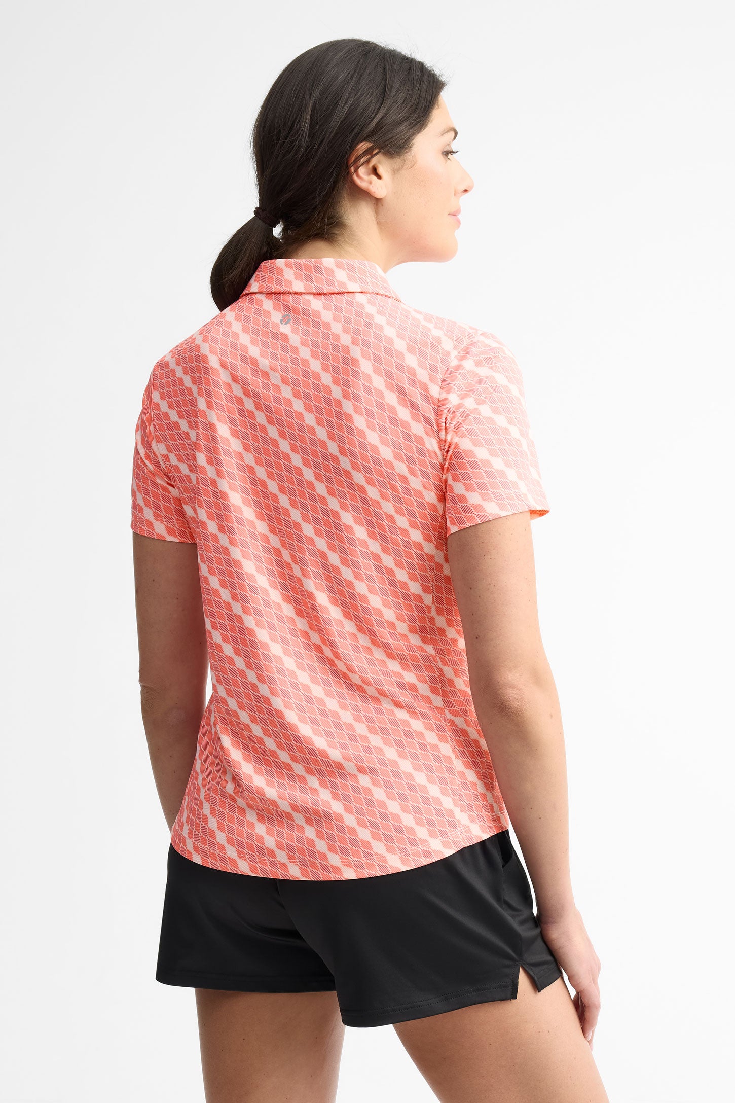 Polo manches courtes - Femme && ROSE MULTI