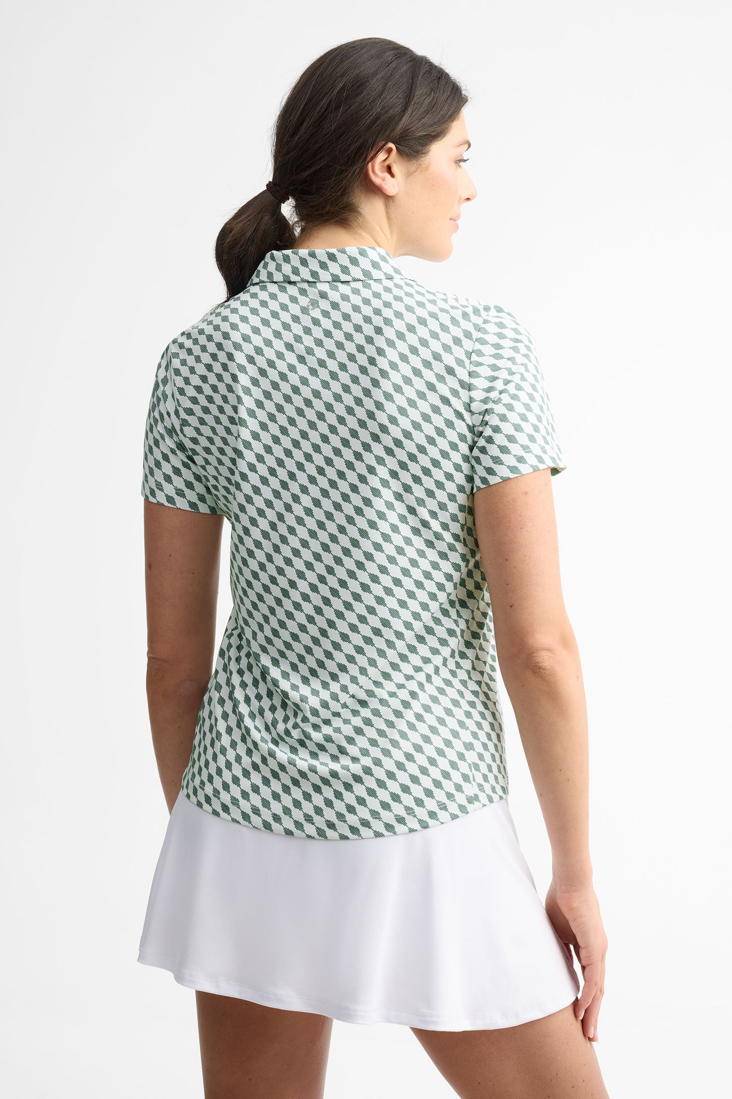 Polo manches courtes - Femme && BLEU MULTI