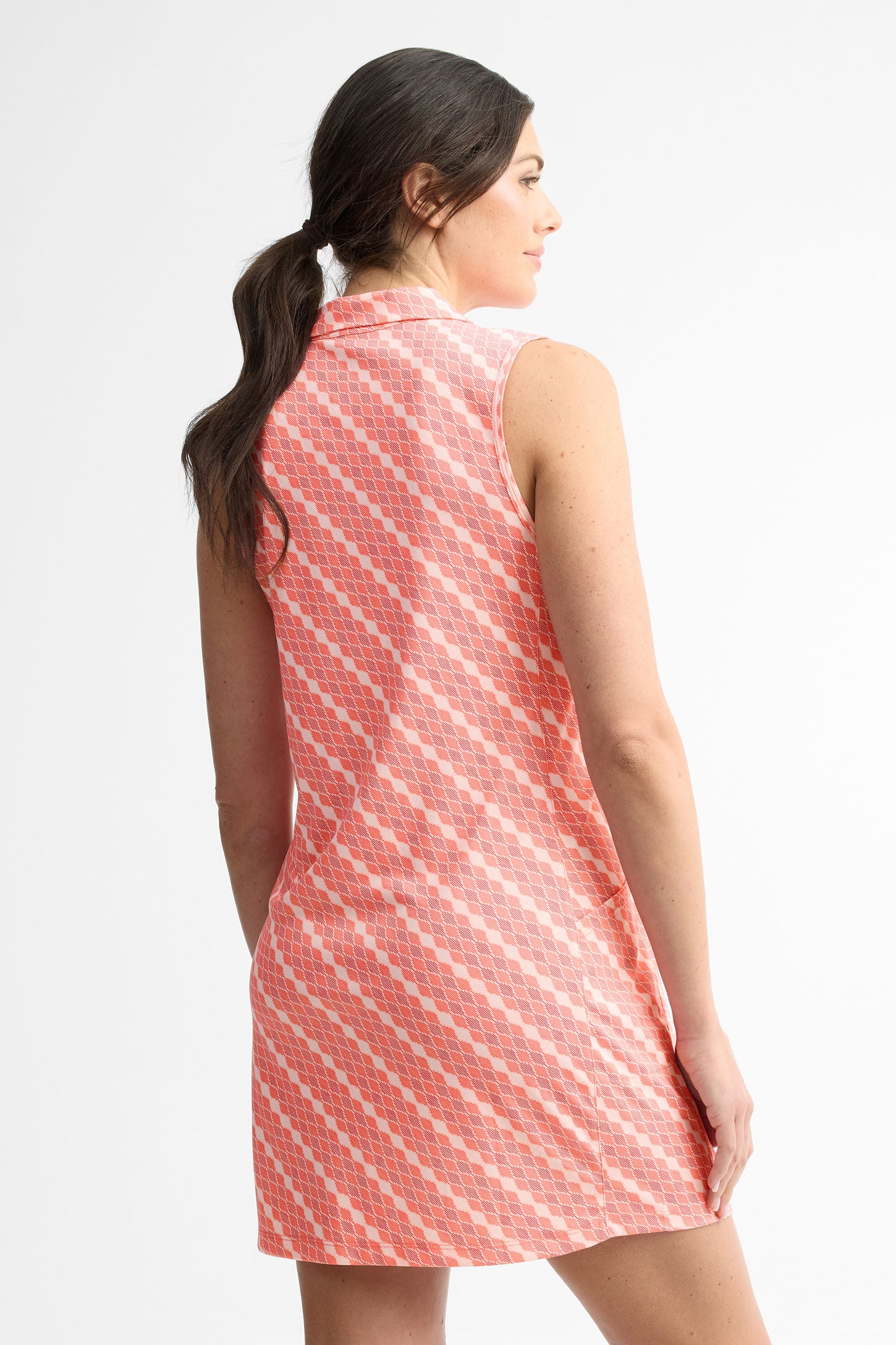 Robe polo sans manches - Femme && ROSE MULTI