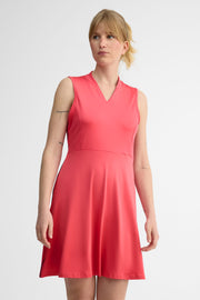 Robe col en V athlétique- Femme && ROSE