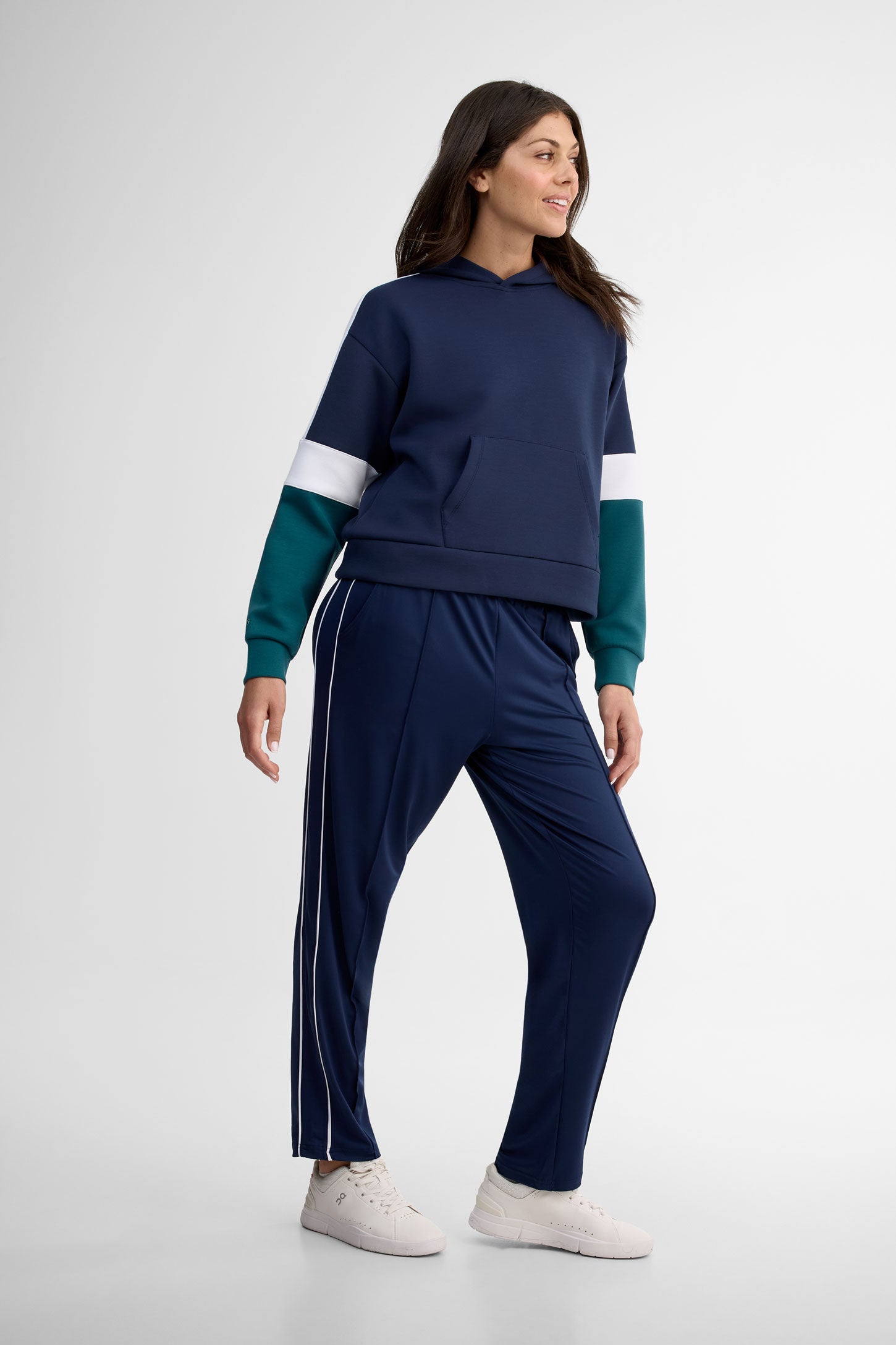 Pantalon jambe fuselée athlétique - Femme && NOIR