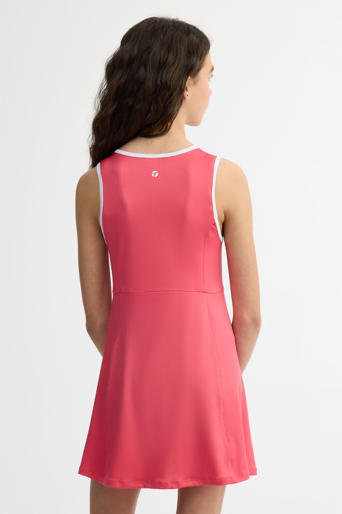 Robe col rond sans manches athlétique - Ado fille && ROSE