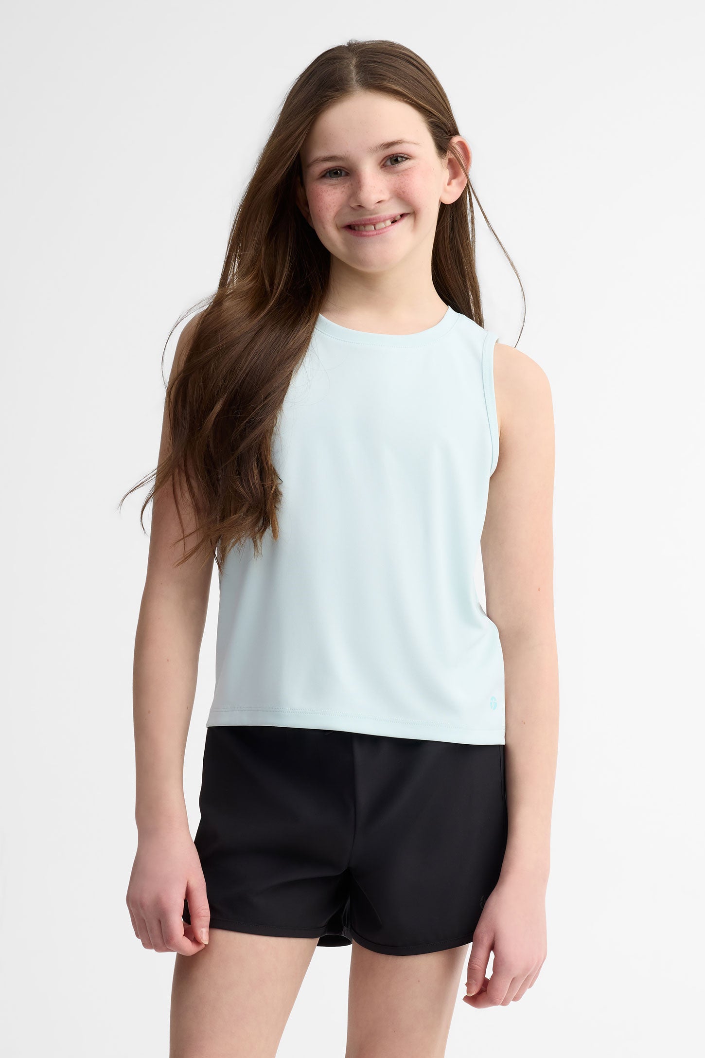 Camisole muscle Tank athlétique - Ado fille && BLEU PALE