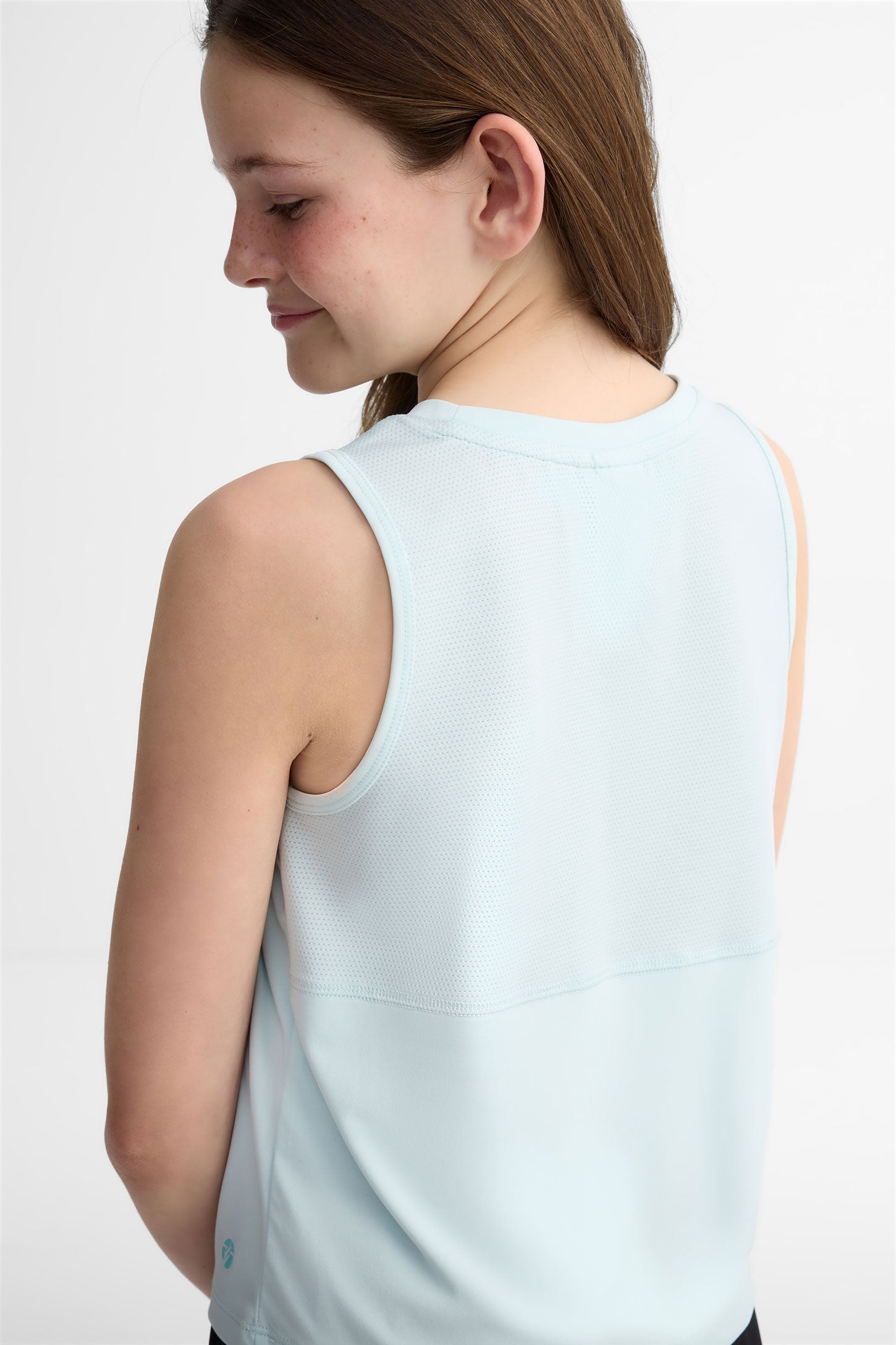 Camisole muscle Tank athlétique - Ado fille && BLEU PALE