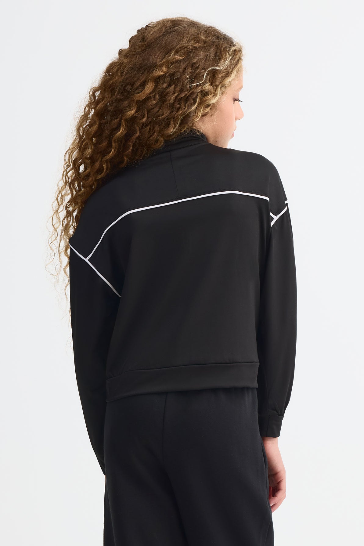 Veste col montant athlétique - Ado fille && NOIR