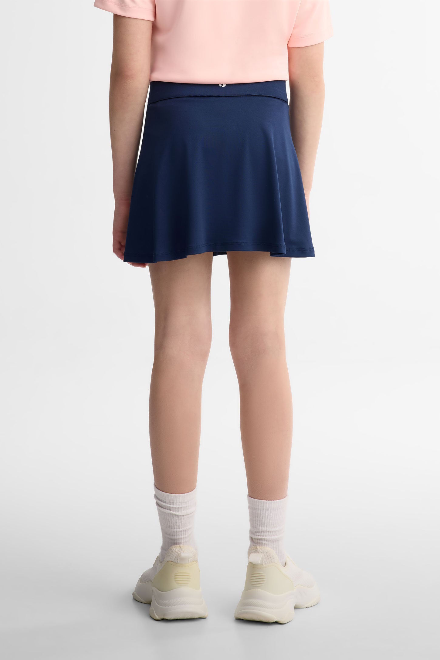 Jupe-short taille haute athlétique - Ado fille && BLEU MARINE