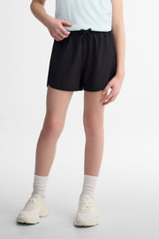 Short taille semi-haute extensible 4 sens- Ado fille && NOIR