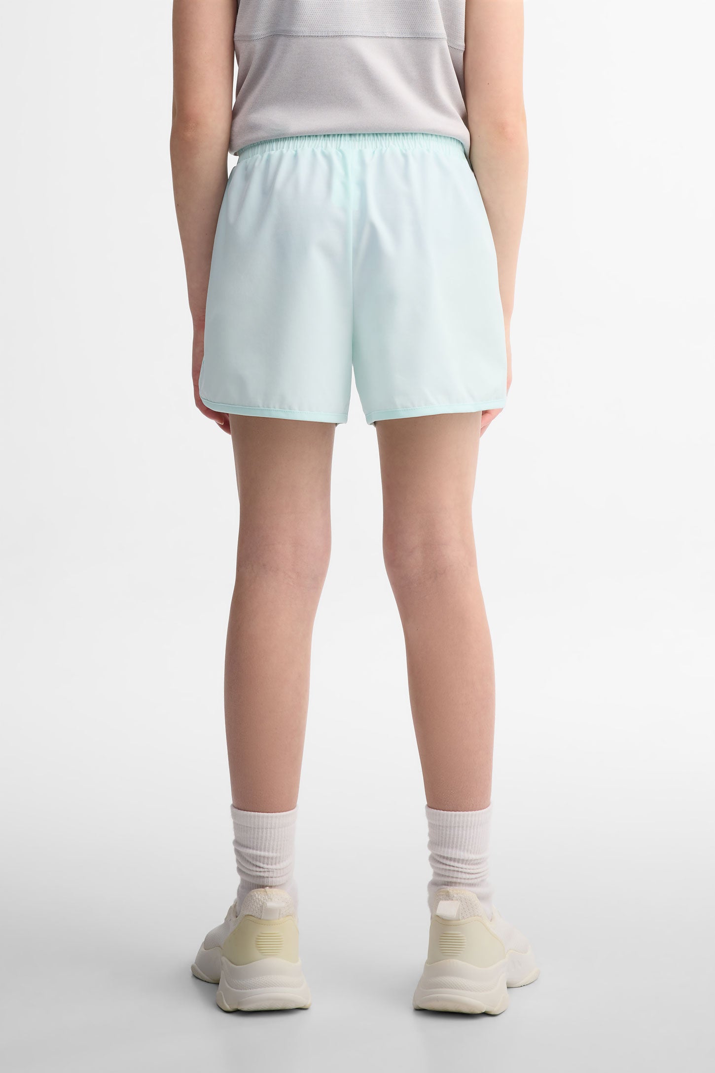 Short taille semi-haute extensible 4 sens- Ado fille && BLEU PALE
