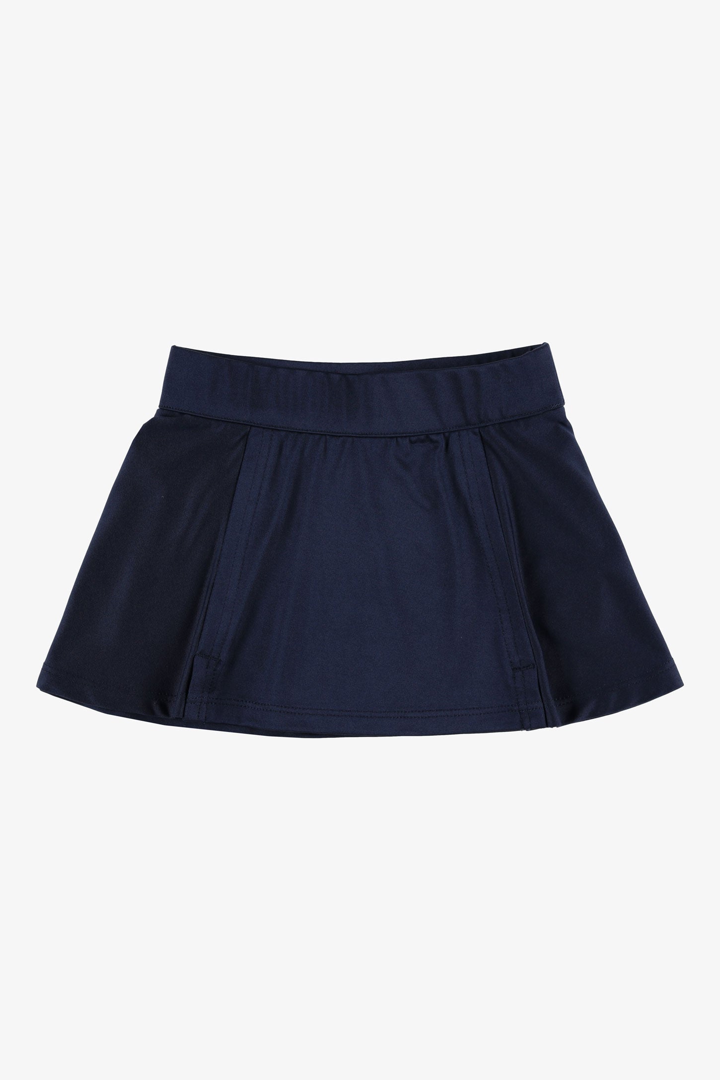 Jupe-short taille haute athlétique - Enfant fille && BLEU MARINE