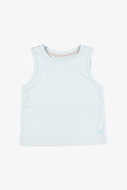 Camisole muscle col rond athlétique - Enfant fille && BLEU PALE