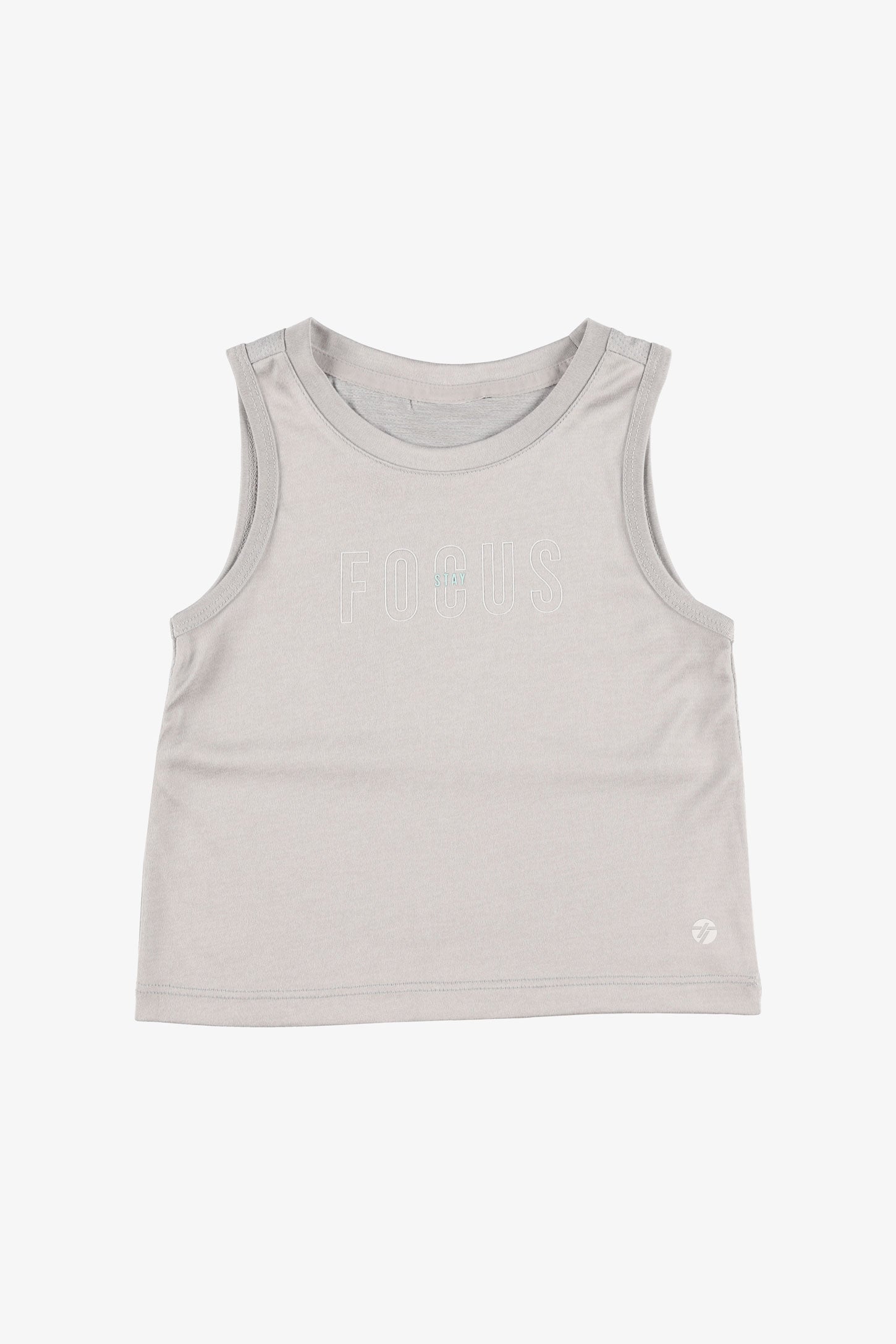 Camisole muscle col rond athlétique - Enfant fille && GRIS MIXTE