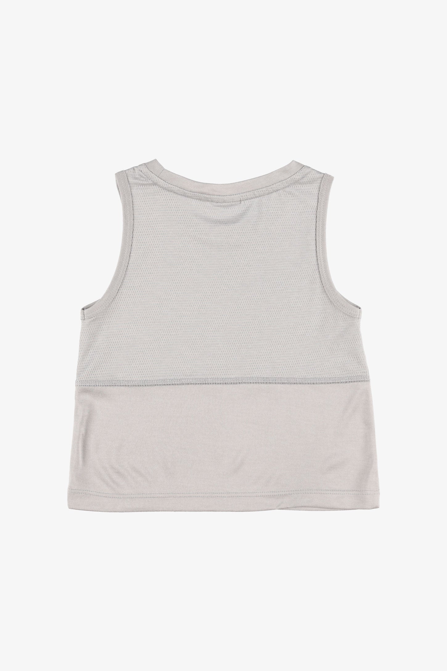 Camisole muscle col rond athlétique - Enfant fille && GRIS MIXTE