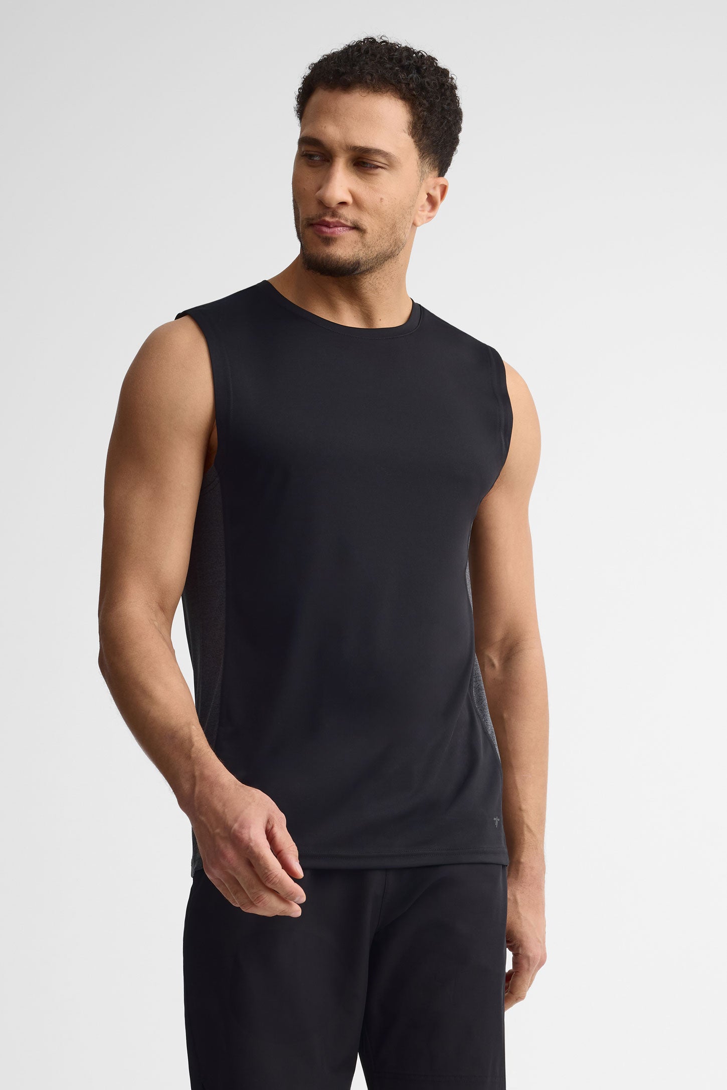 Camisole muscle athlétique - Homme && NOIR