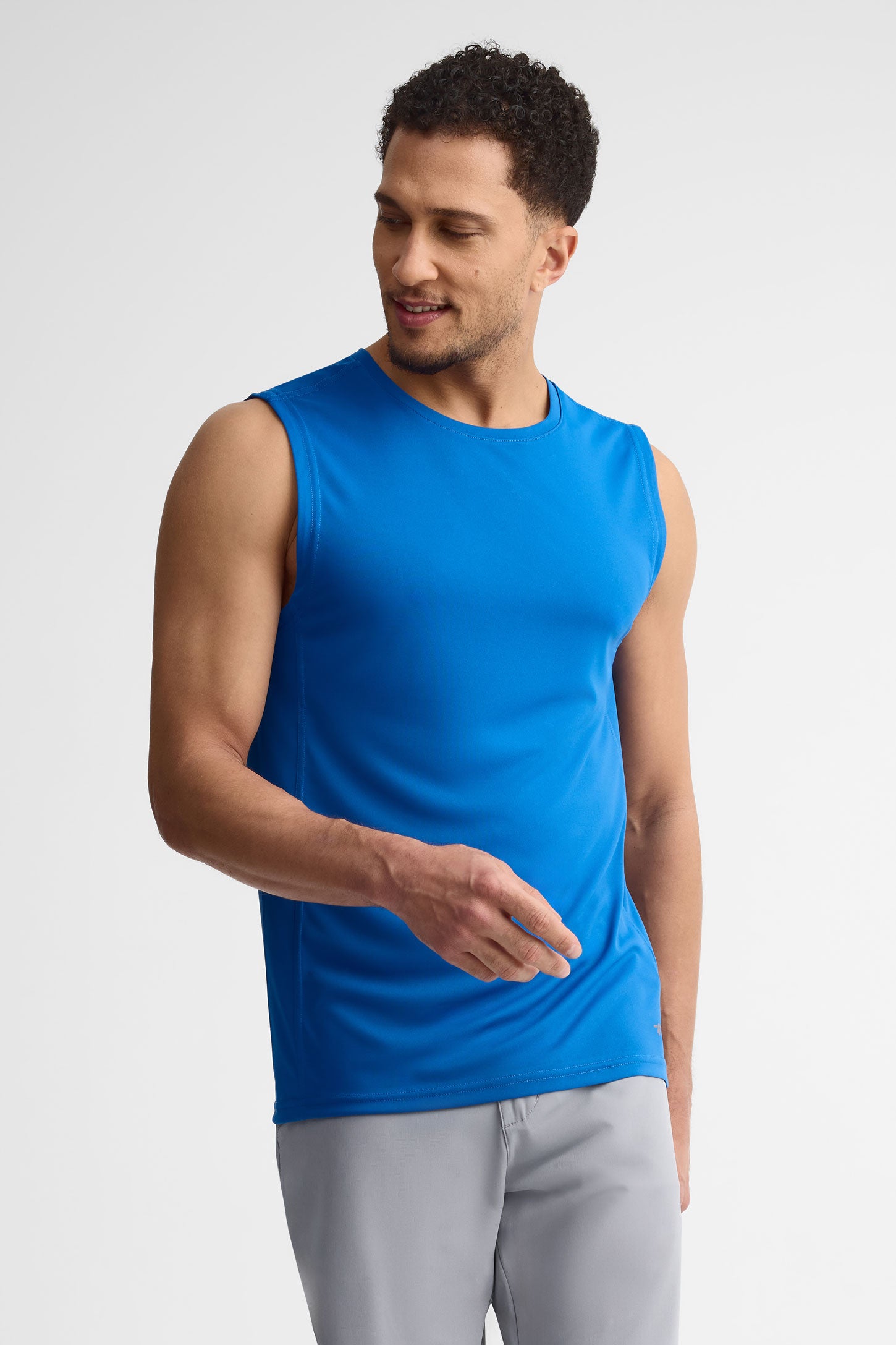 Camisole muscle athlétique - Homme && BLEU