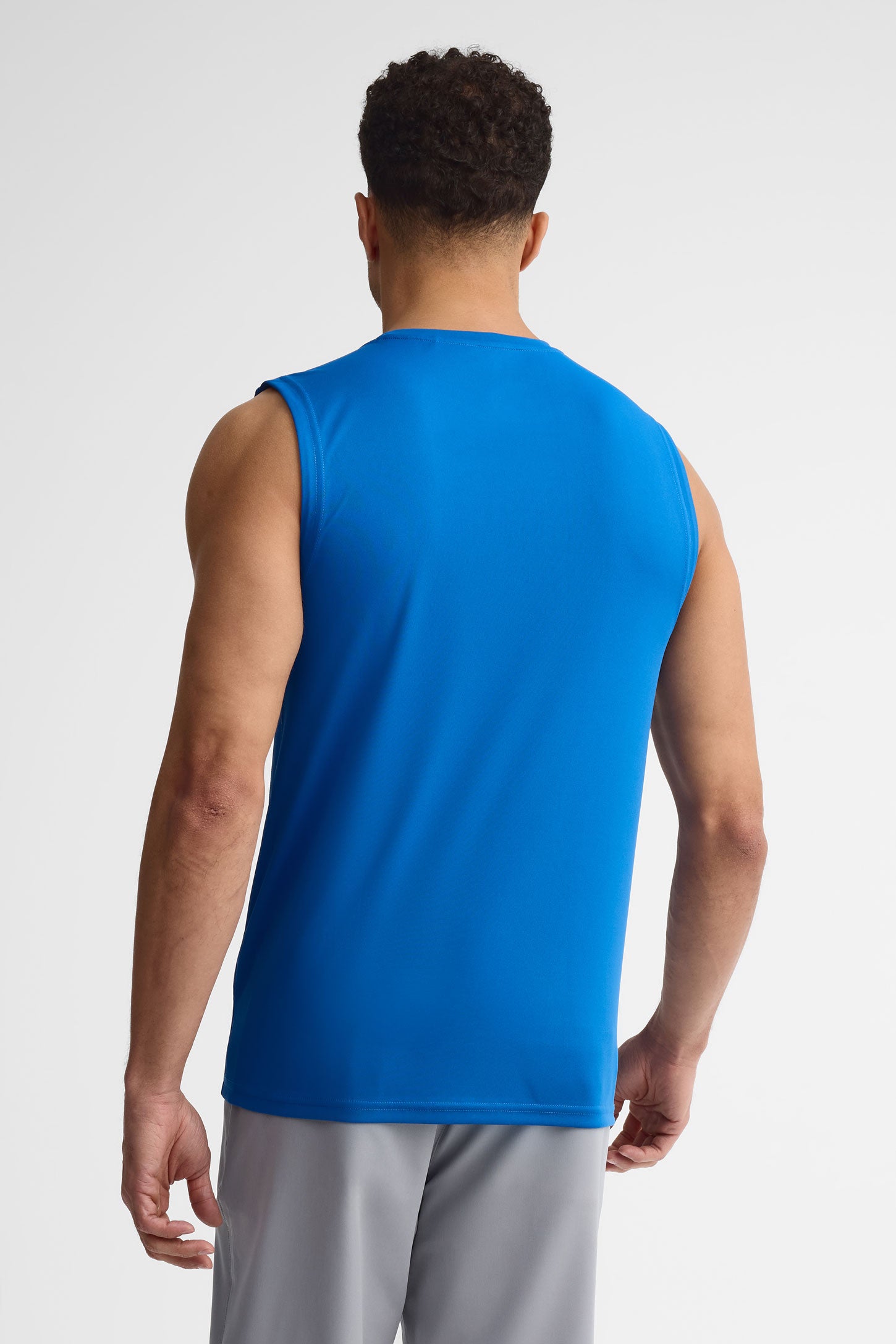 Camisole muscle athlétique - Homme && BLEU